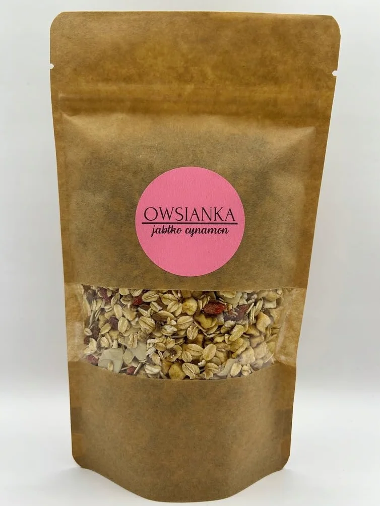 Delifruits Owsianka Jabłko Cynamon 500g Zdrowe Śniadanie