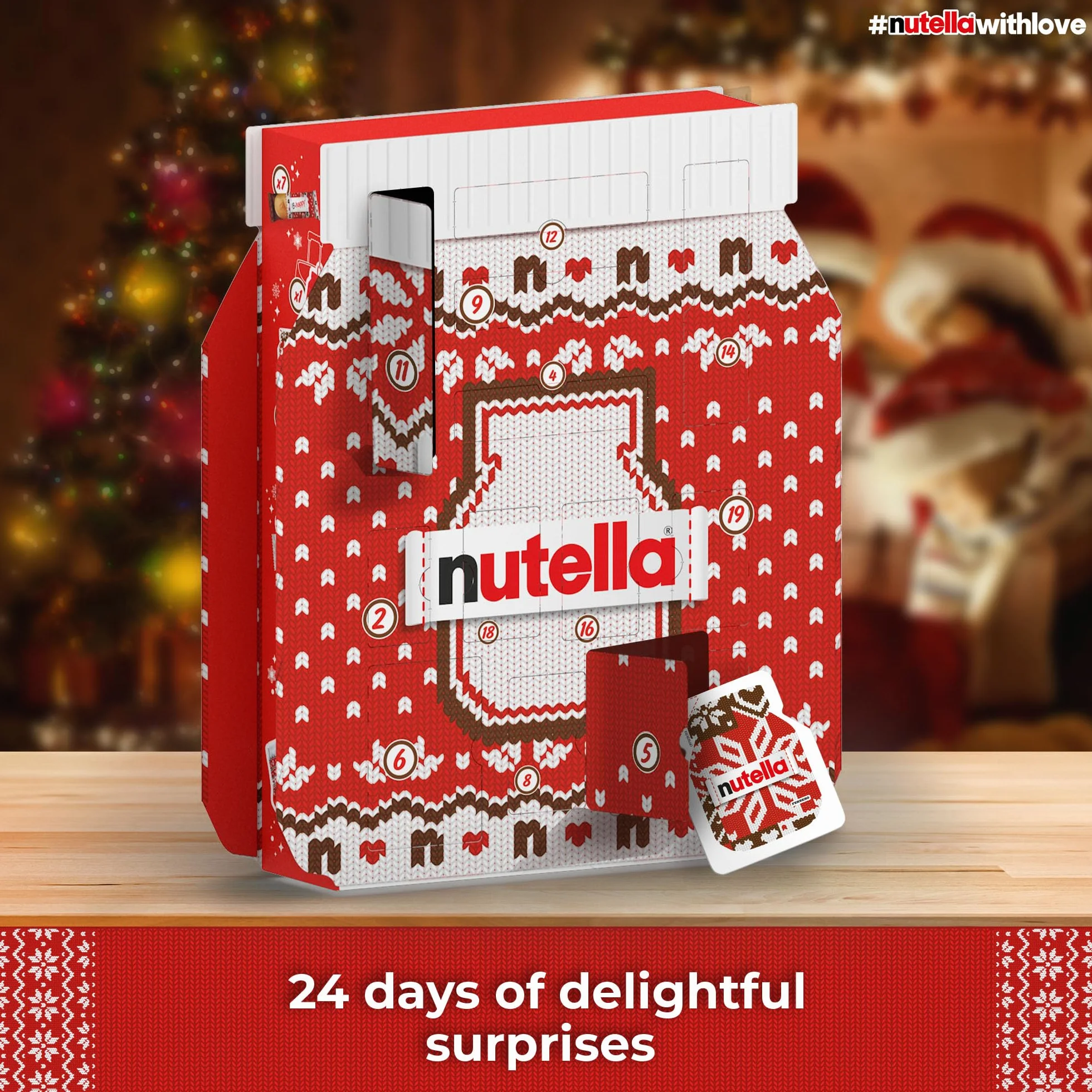 Nutella Kalendarz adwentowy 2025, 24 niespodzianki, 528 g