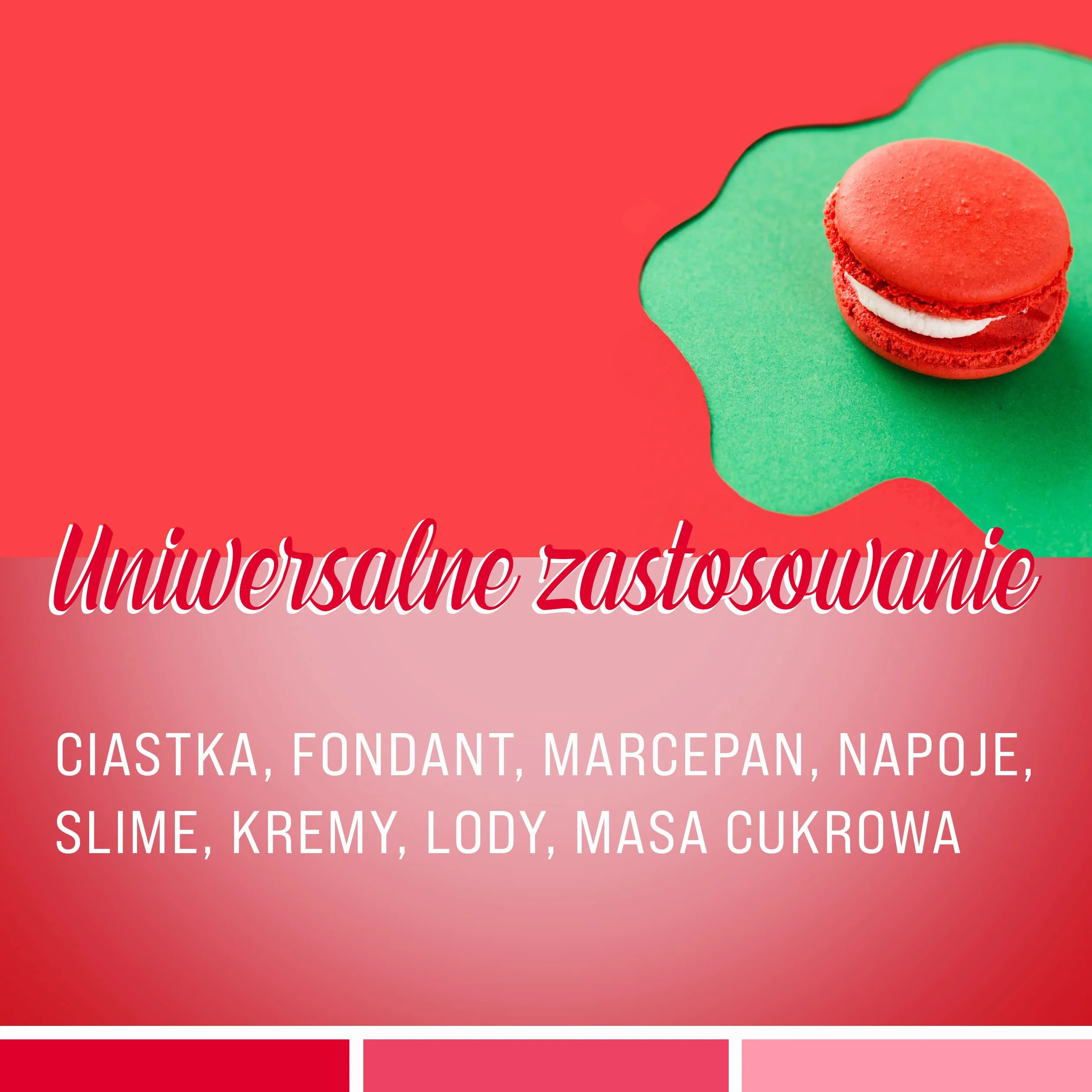 Barwnik spożywczy silnie skoncentrowany wiśniowo-czerwony płyn do barwienia napojów ciast