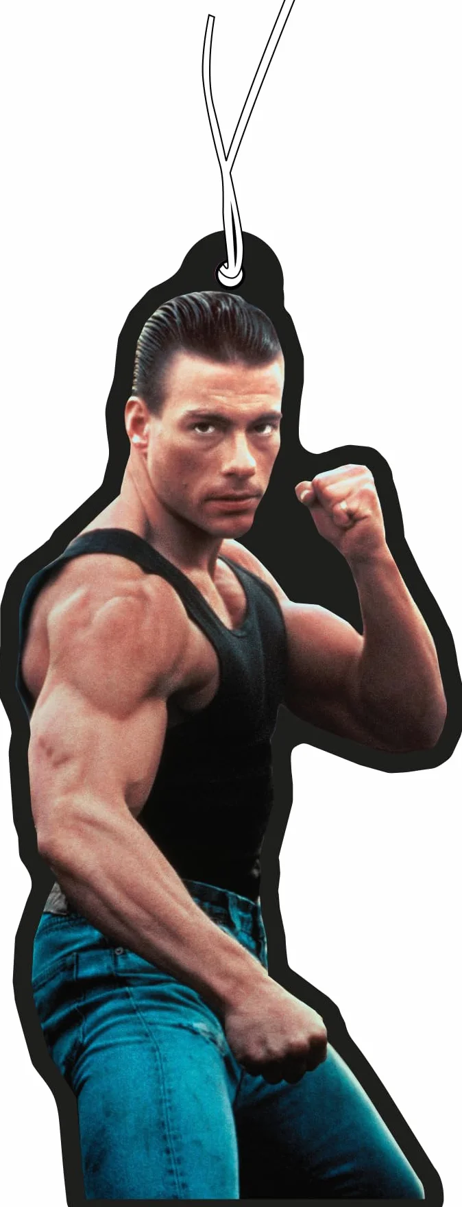 2 x drzewko zapachowe Jean-Claude Van Damme z motywem samochodu, dozownik zapachów do samochodu, tuning samochodu, odświeżacz powietrza, zawieszka zapachowa do samochodu, zestaw drzewek zapachowych