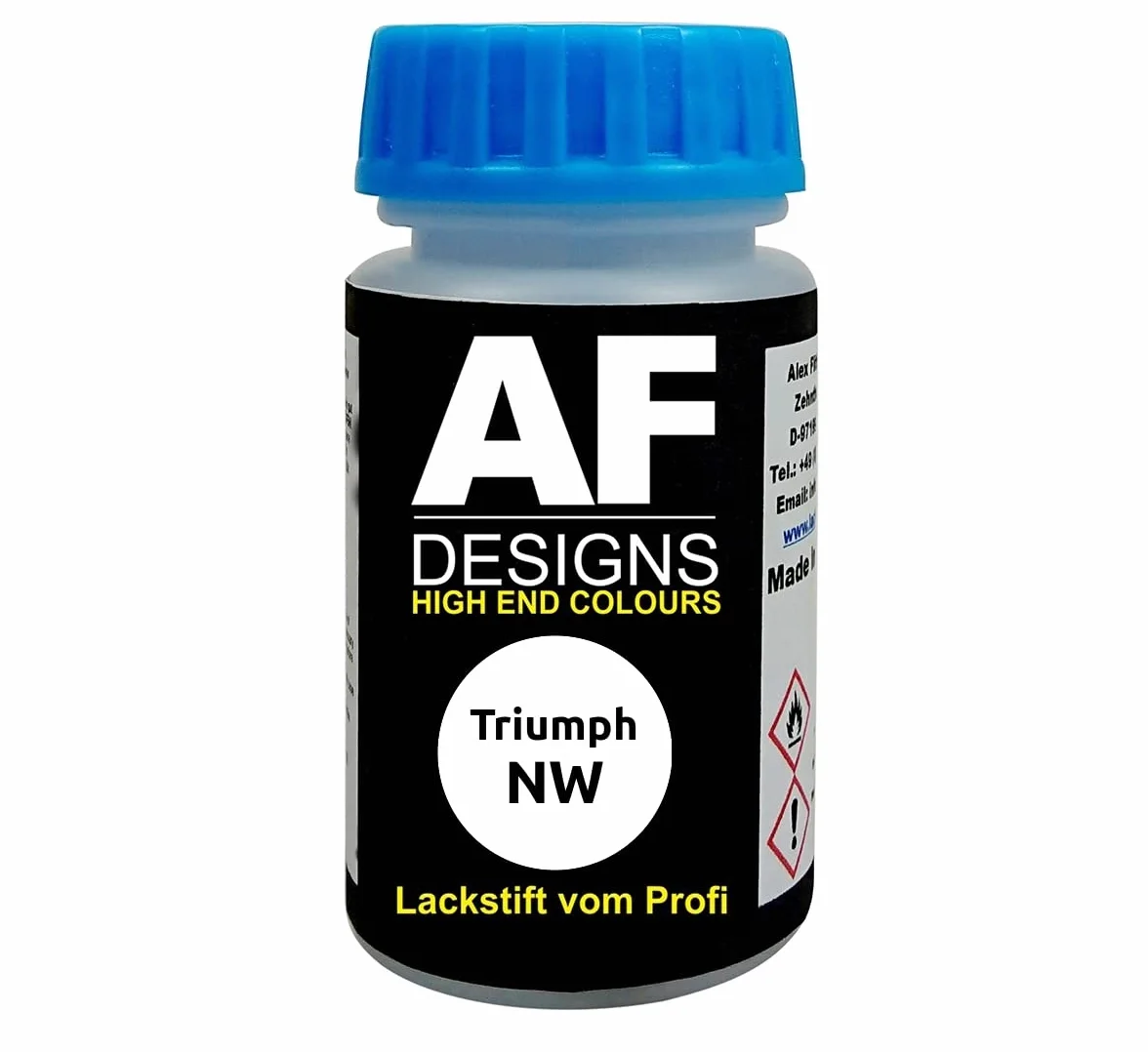 Alex Flittner Designs Lakier w sztyfcie do Triumph NW Crystal White szybkoschnący lakier atramentowy motocyklowy