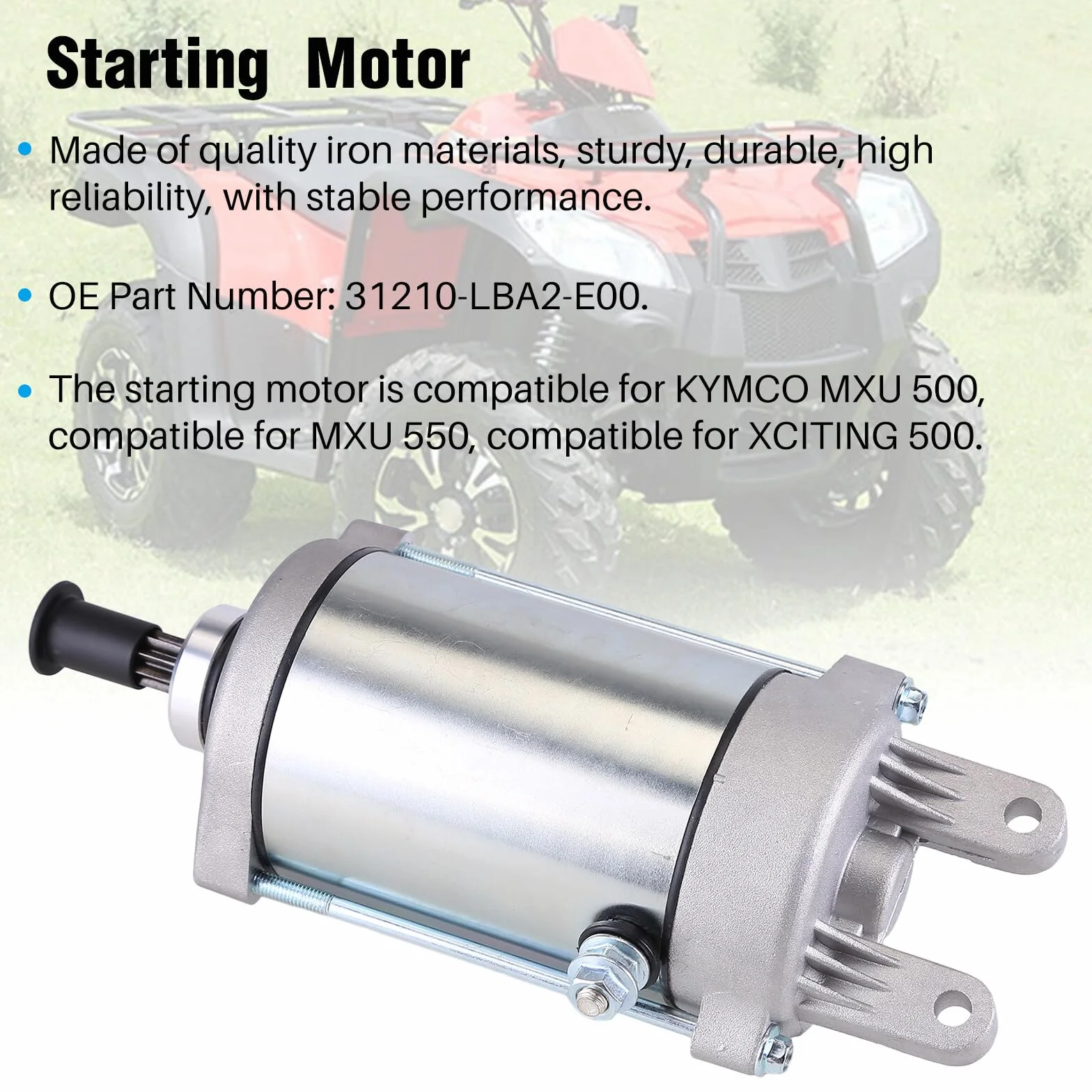 Surakey rozrusznik silnika rozruchowego do KYMCO MXU 500 MXU 550 XCITING 500