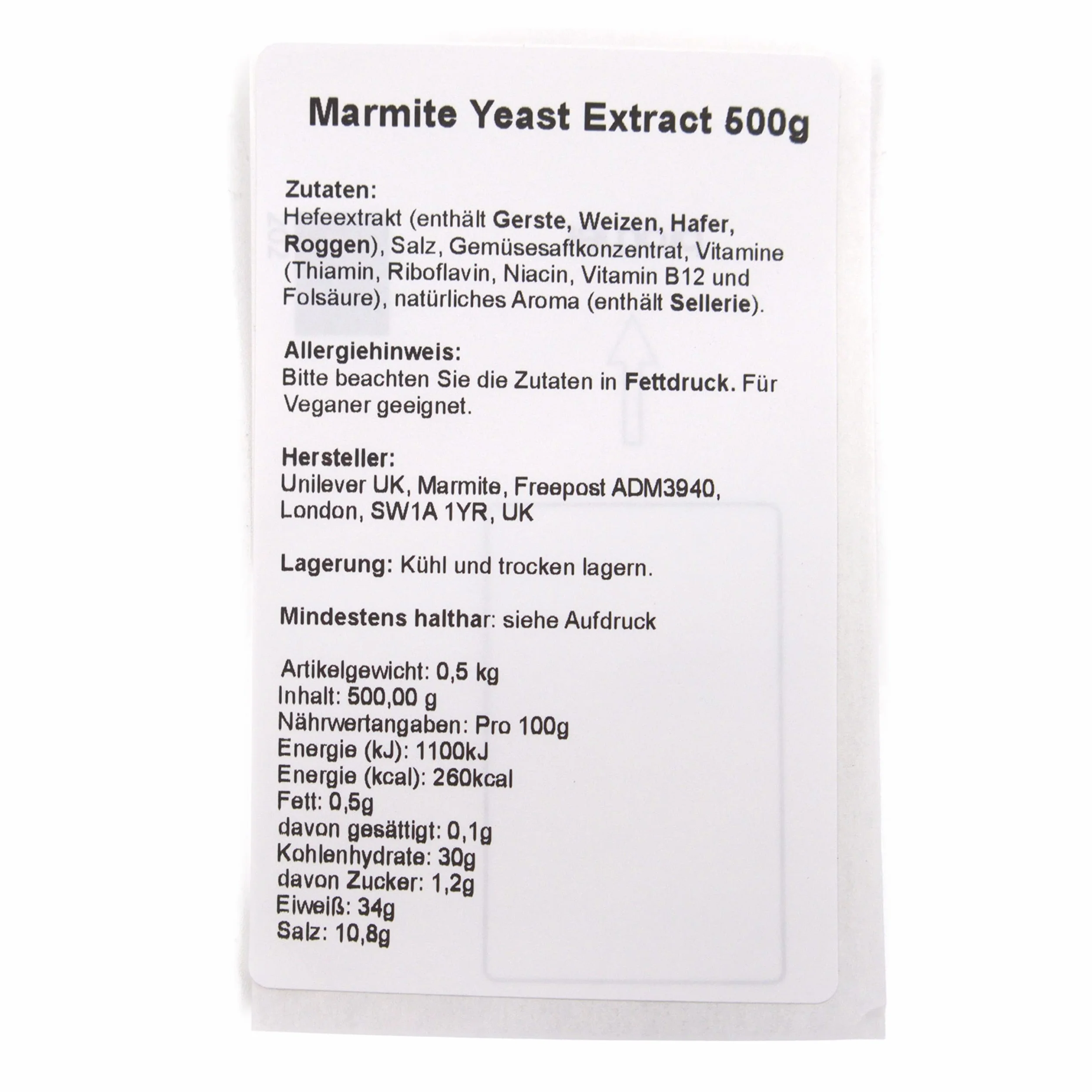 Marmite Ekstrakt z drożdży 500 g