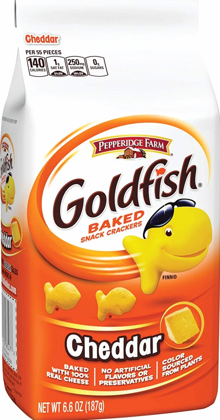 Pepperidge Farm Goldfish Baked Snack Crackers Cheddar, 187 g