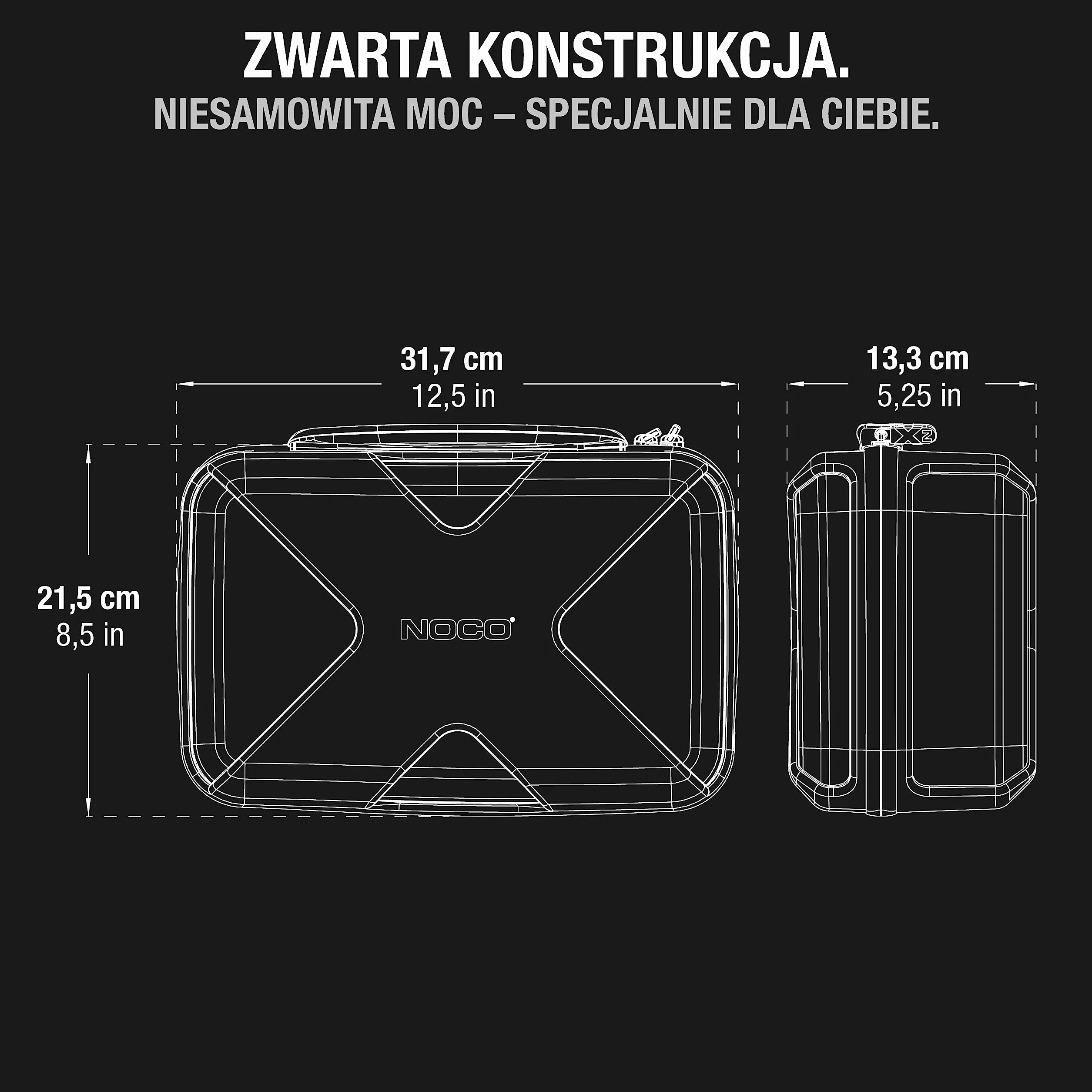 NOCO GBC103 Boost X EVA Etui ochronne na urządzenia rozruchowe GBX75 UltraSafe Lithium Jump Starter