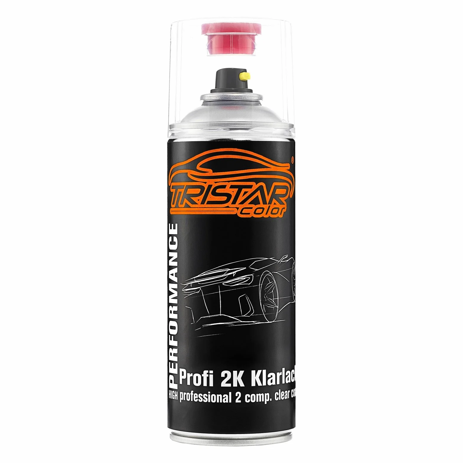 TRISTARcolor Lakier samochodowy Zestaw puszek z lakierem w sprayu 2K dla BMW 892 Titangrau Metallic Lakier bazowy 2 komponenty Lakier bezbarwny w sprayu