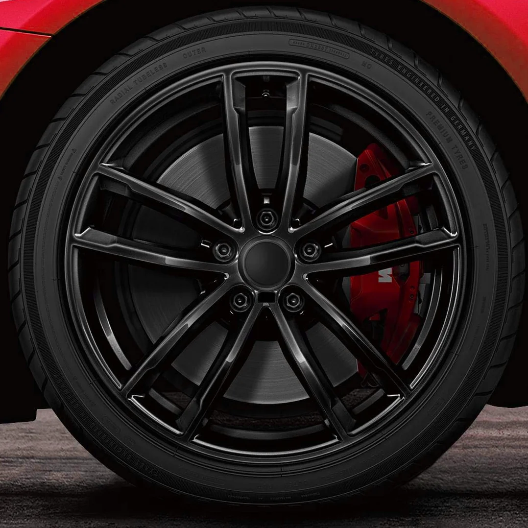 Zestaw 4 zaślepek do felg 60 mm czarne uniwersalne do tuningu