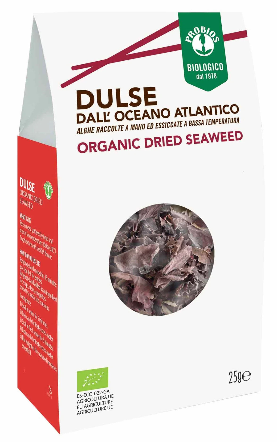 Probios DULSE SEAWEED Organic - opakowanie 25 g