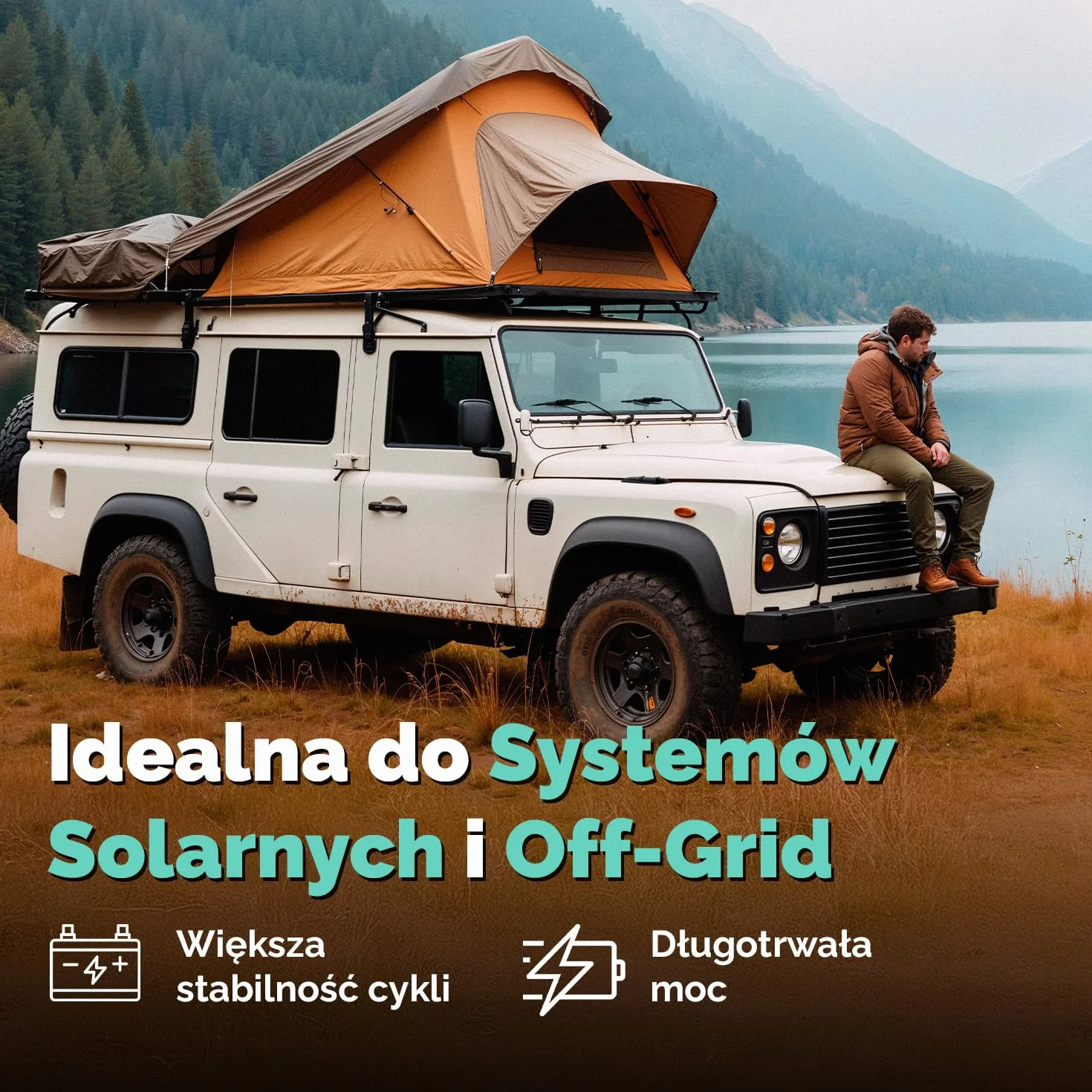 Electronicx CARAVAN EXTREME EDITION 100Ah 12V Żelowy akumulator zasilający 278×175×190 mm