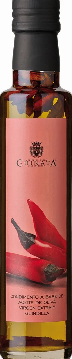La Chinata Aceite de Oliva Virgen Extra Guindilla, oliwa z oliwek z pepperonów, 2 sztuki w opakowaniu (2 x 250 ml)