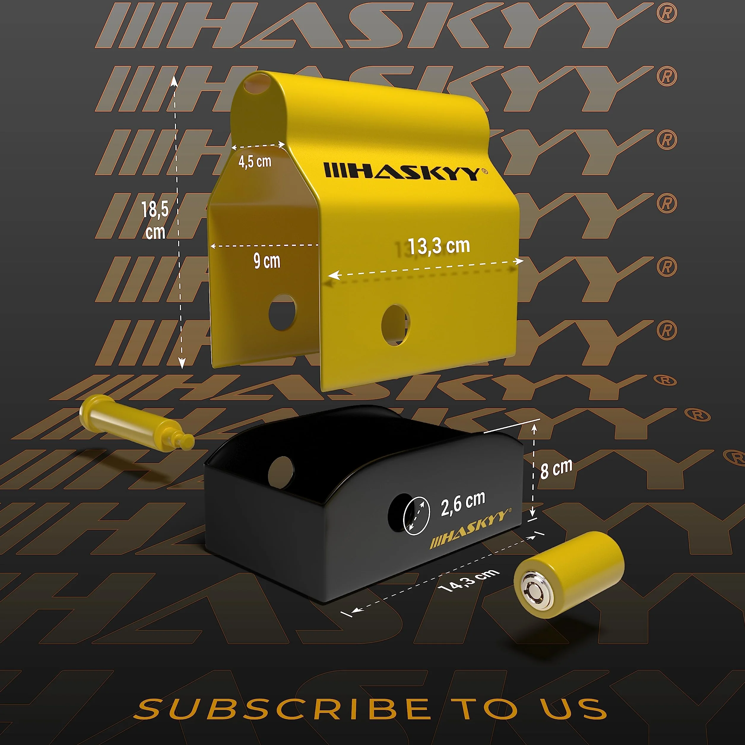 HASKYY Zabezpieczenie przed kradzieżą zamek do przyczepy kempingowej Premium zabezpieczenie skrzynki Hitch Lock Safety wraz z 3 kluczami zamek sprzęgła