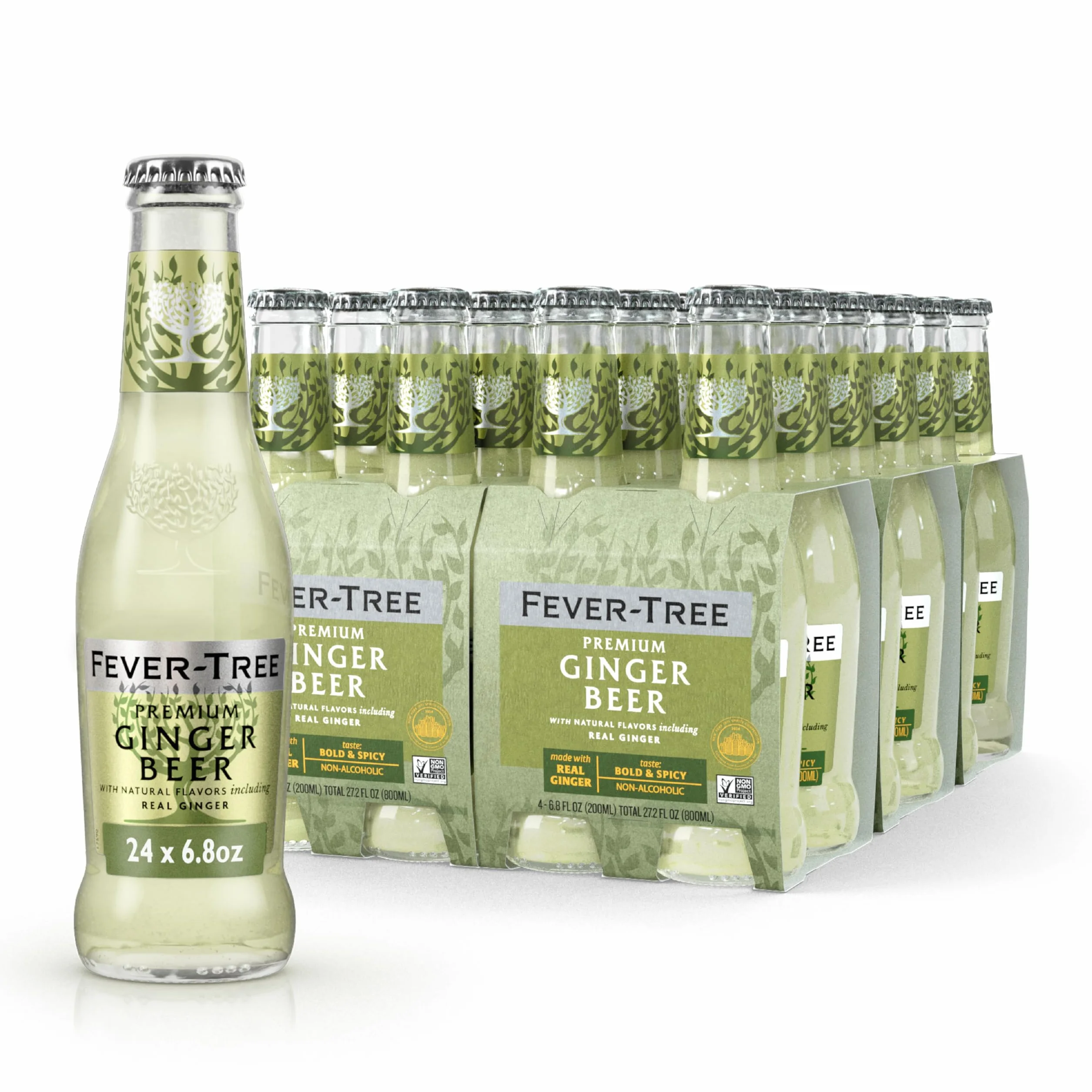 Fever-Tree Premium piwo imbirowe, bez sztucznych substancji słodzących, 24 ml