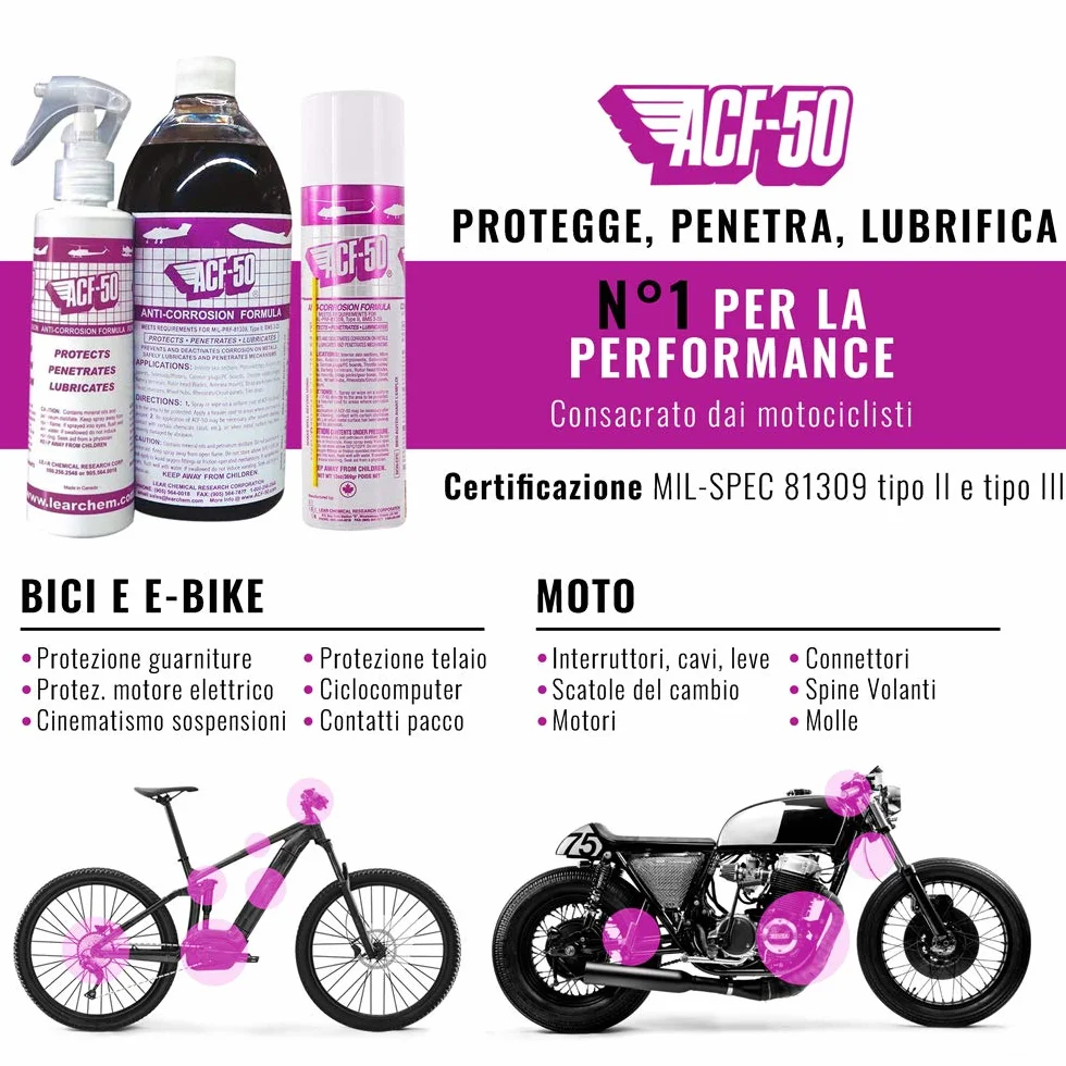 ACF-50 Ochronny antykorozyjny smar motocyklowy 450 ml