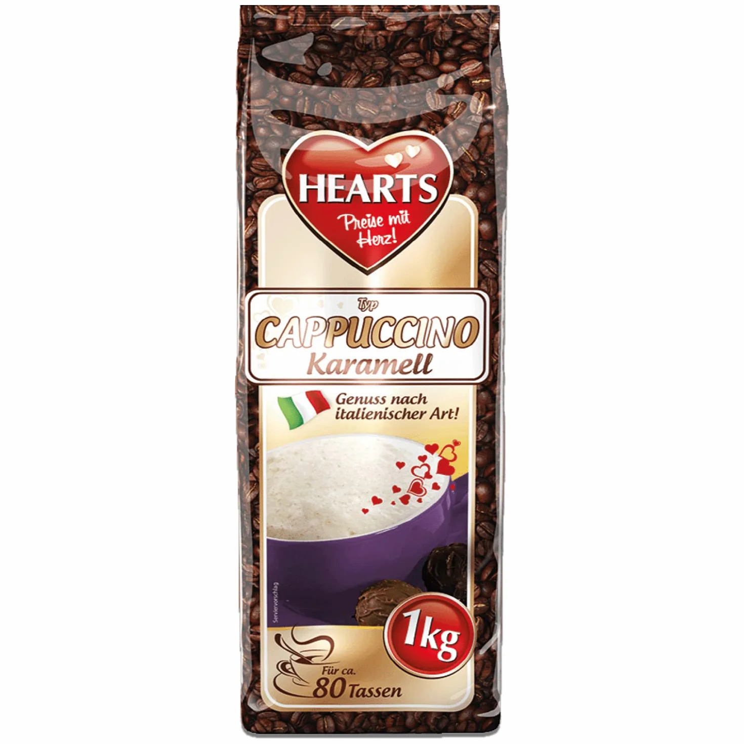 Cappuccino karmel serca 1 kg