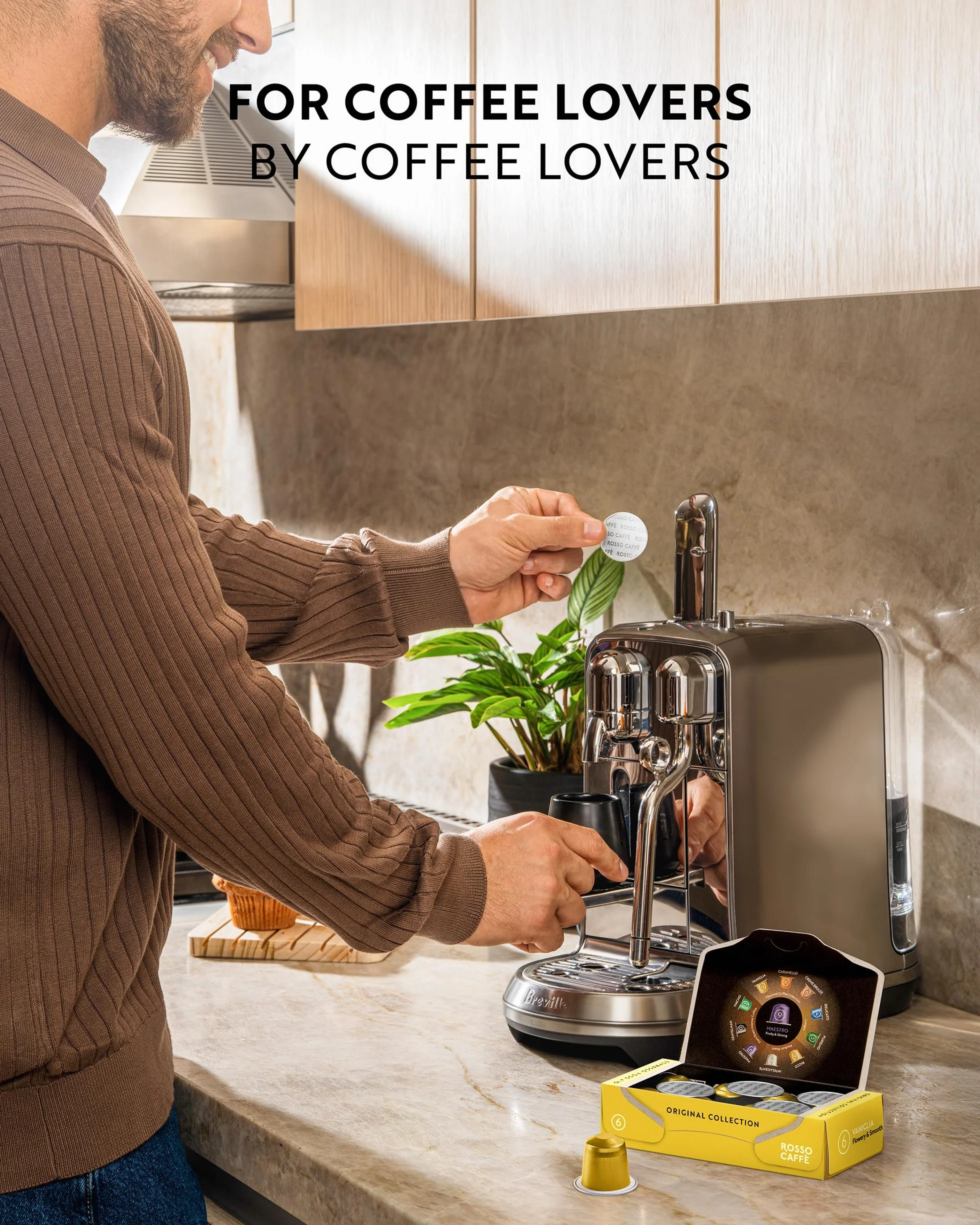Kapsułki do kawy ROSSO CAFFÈ Nespresso Original 60 sztuk Espresso