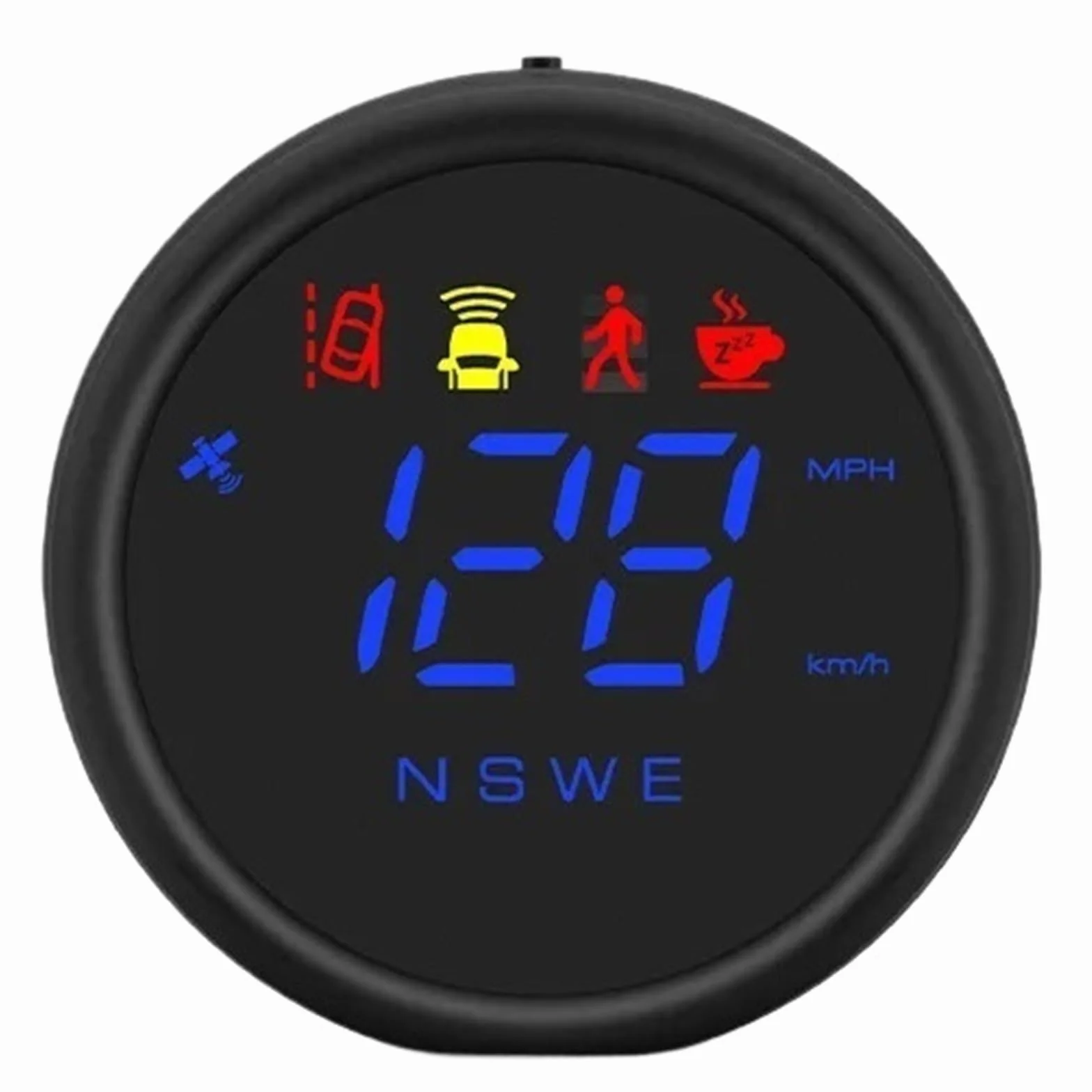 Wyświetlacz Head Up Dla HUD Uniwersalny Wyświetlacz Head Up Wyświetla Alarm Ostrzegawczy Inercyjnego Prędkościomierza GPS Dla Samochodu Ciężarowego Autobusu Przyrząd Wielofunkcyjny(TLG70-Blue)
