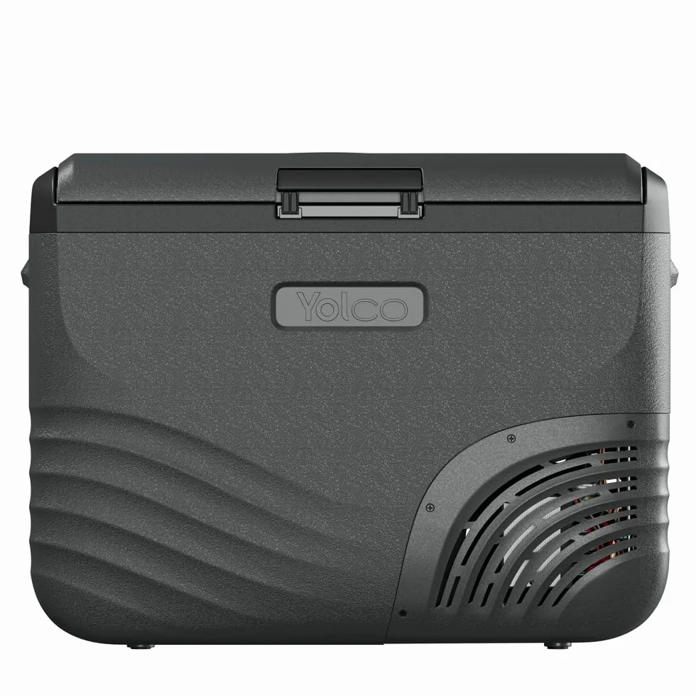 Yolco NX40 CARBON kompresorowa lodówka podróżna 37 l – 20°C, Dual Zone, 12/24 V i 230 V, aplikacja Bluetooth, przenośna lodówka i zamrażarka na kemping, Vanlife i w podróży