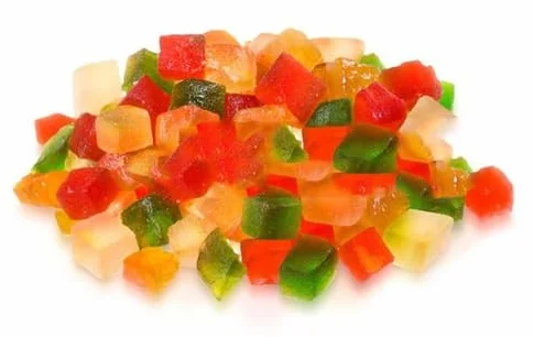 Malinowe MIESZANKA SKÓREK KANDYZOWANYCH 100g Mieszanka Keksowa Naturalna