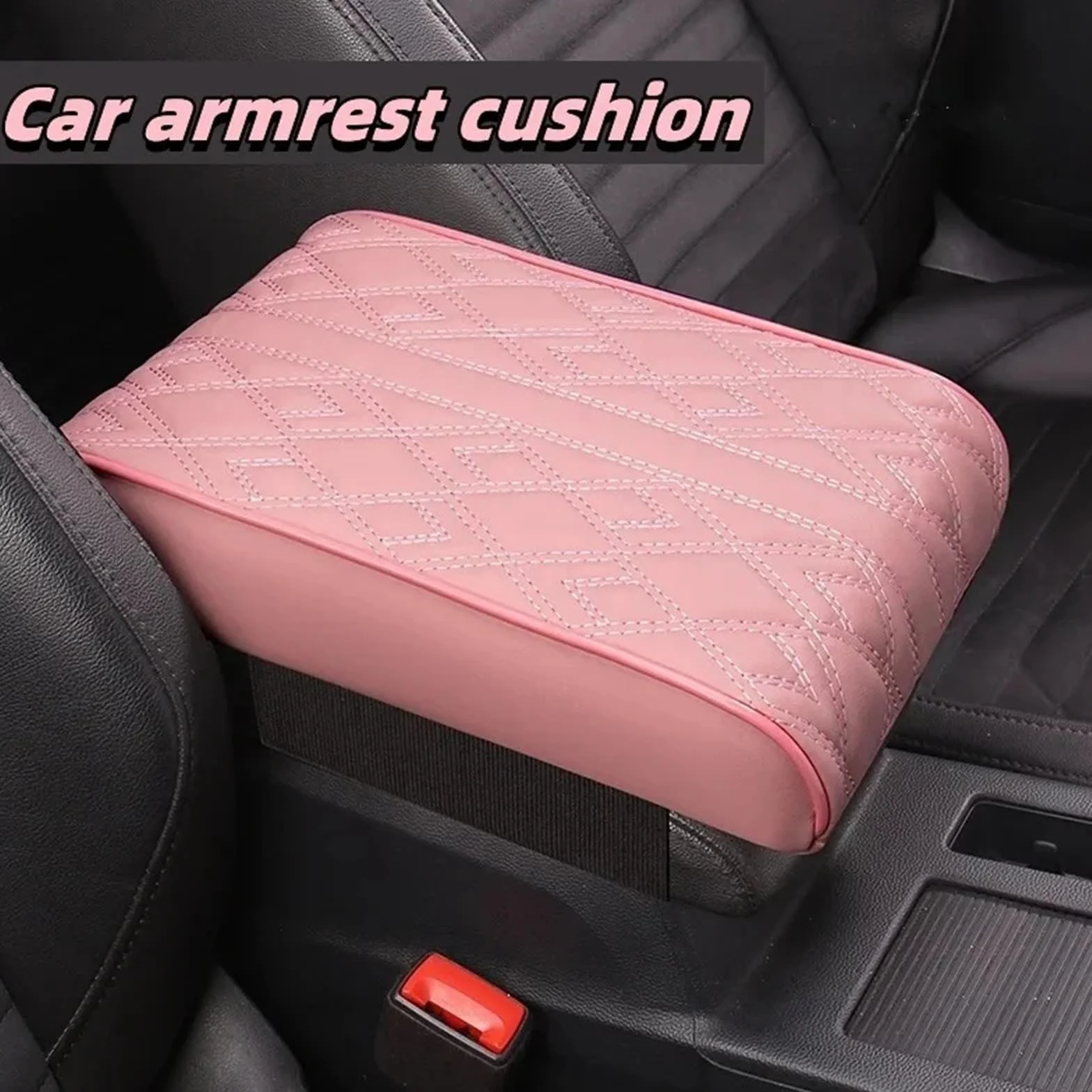 Armsteun Richter Bush Mata Podłokietnika Samochodowego Ze Skóry PU, Podłokietnik Konsoli Środkowej, Poduszka Ochronna, Podłokietnik Samochodowy, Schowek, Pokrowiec(Armrest brown)