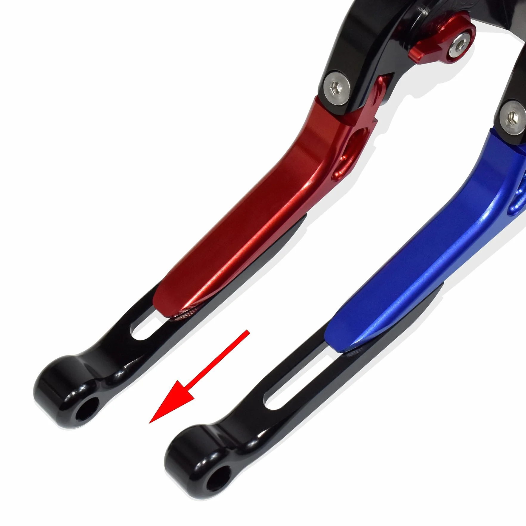Wysuwana składana dźwignia hamulca dźwignia sprzęgła do Honda NT1100 2022-2024, wykonana ze stopu aluminium CNC (niebieski)