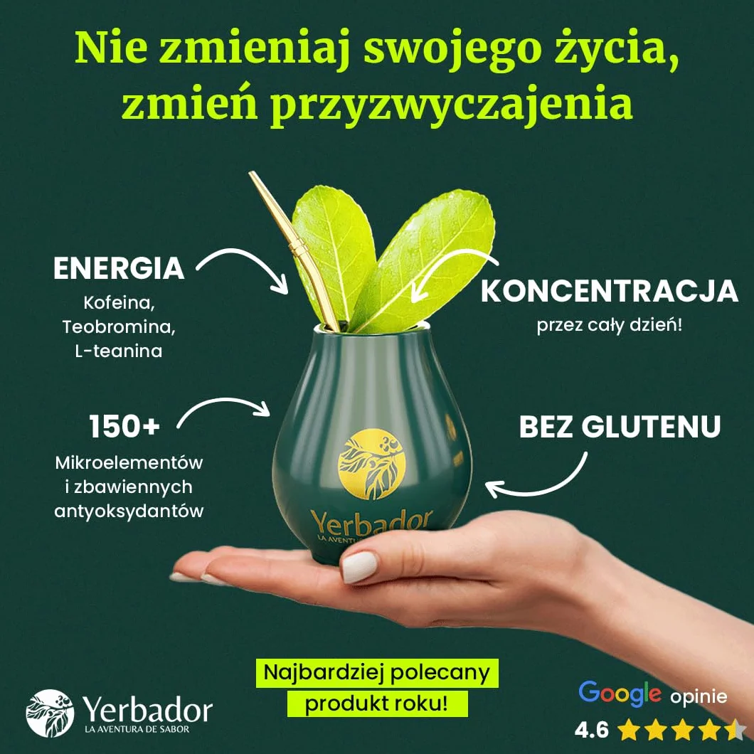 YERBADOR Yerba Mate na odchudzanie Slim Fit | Naturalna energia, napój detoksykujący i oryginalny smak, suszony bez dymu | 300g