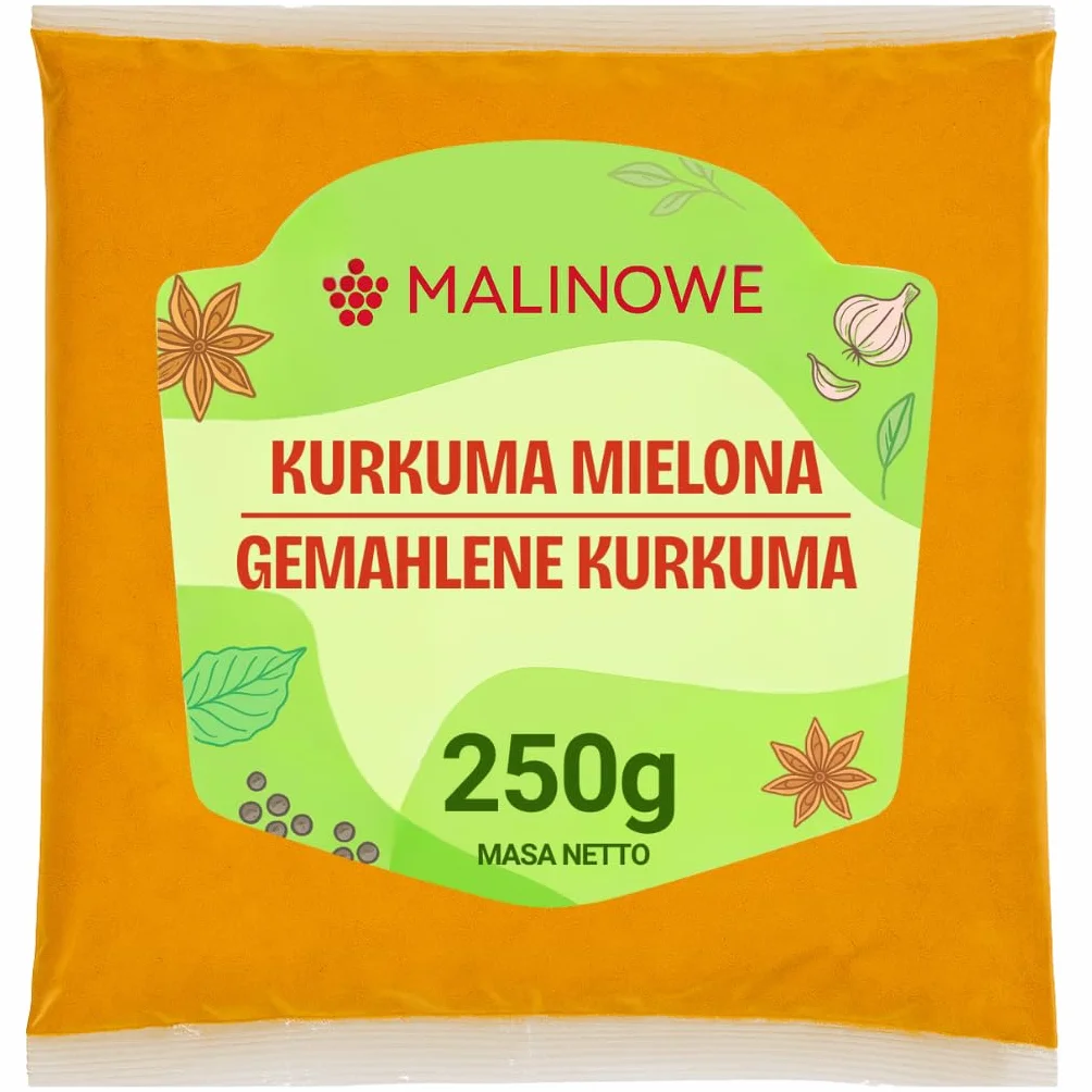 Malinowe KURKUMA MIELONA 250g Naturalna Przyprawa
