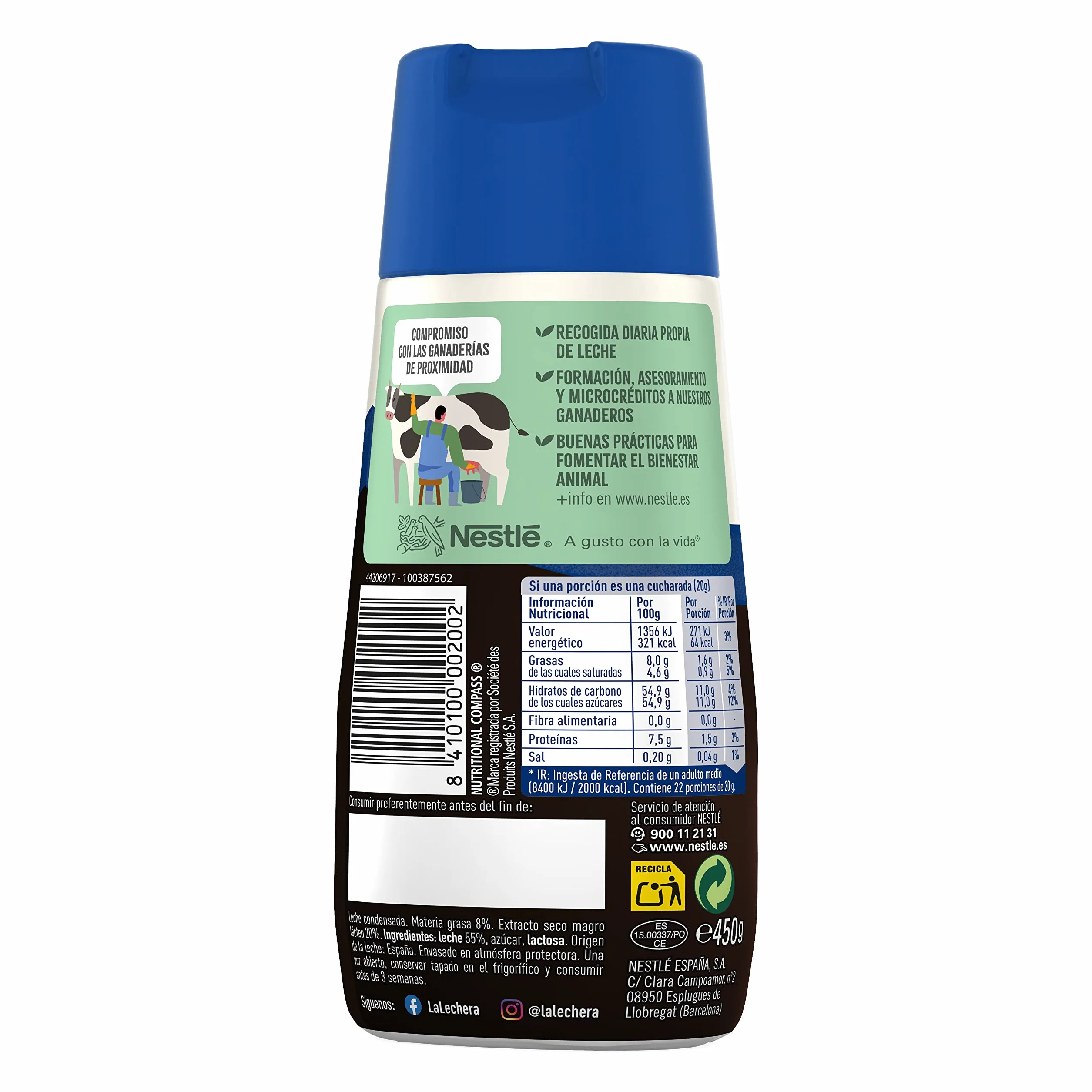 Nestle - Leche Condensada mleko kondensacyjne słodzone cukrem La Lechera - 450 g