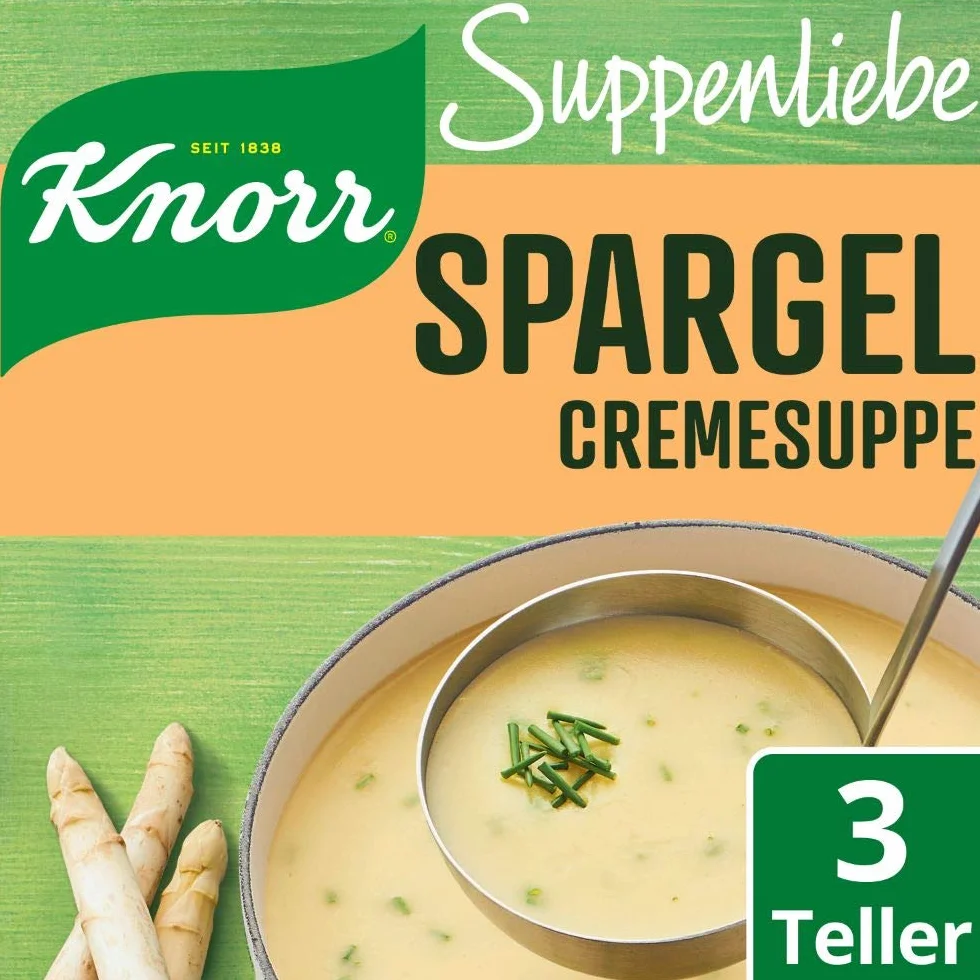 Knorr Suppenliebe krem do szparagów, 9 x 750 ml