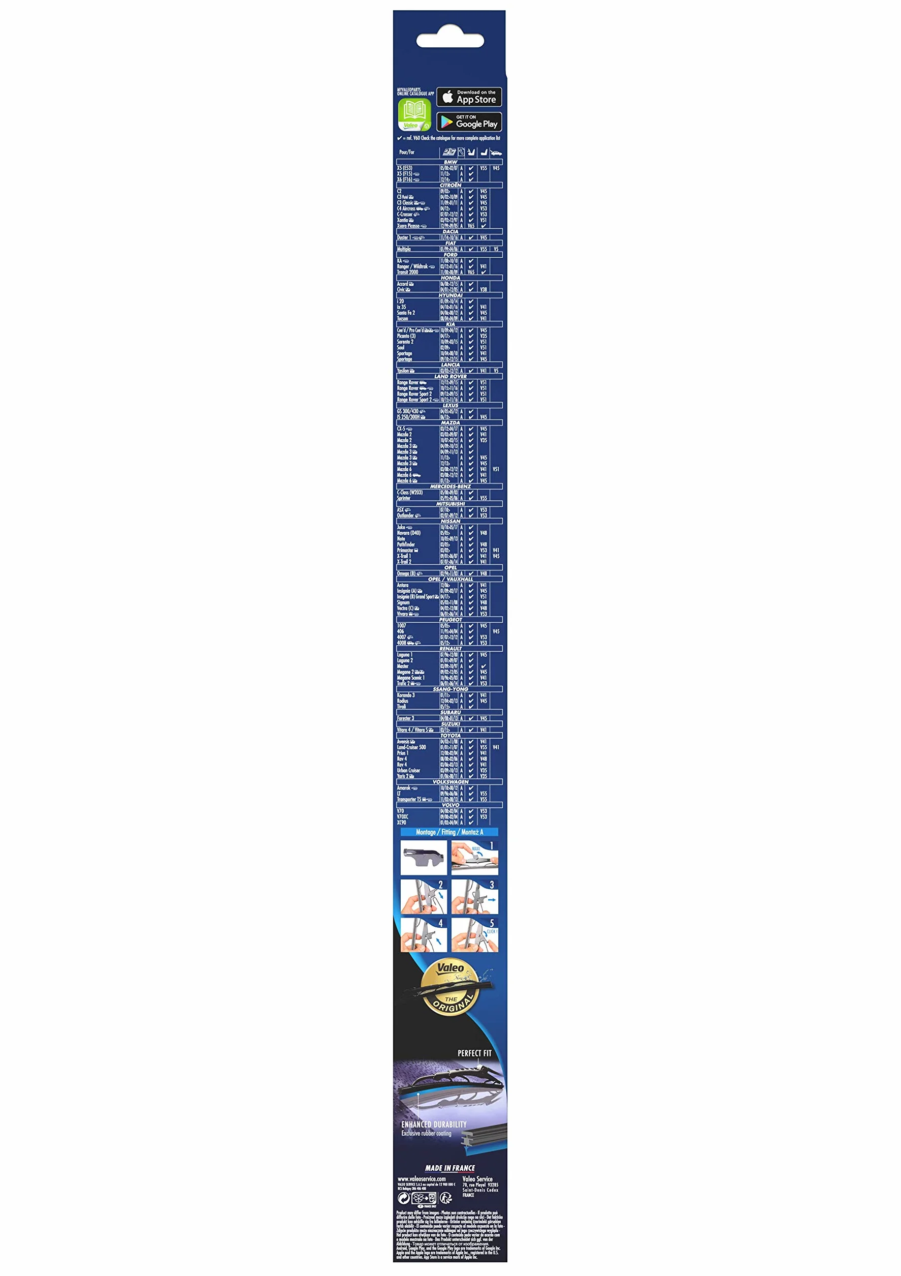 VALEO Silencio Wycieraczka Przedniej Szyby 600mm V60 Jedna Sztuka