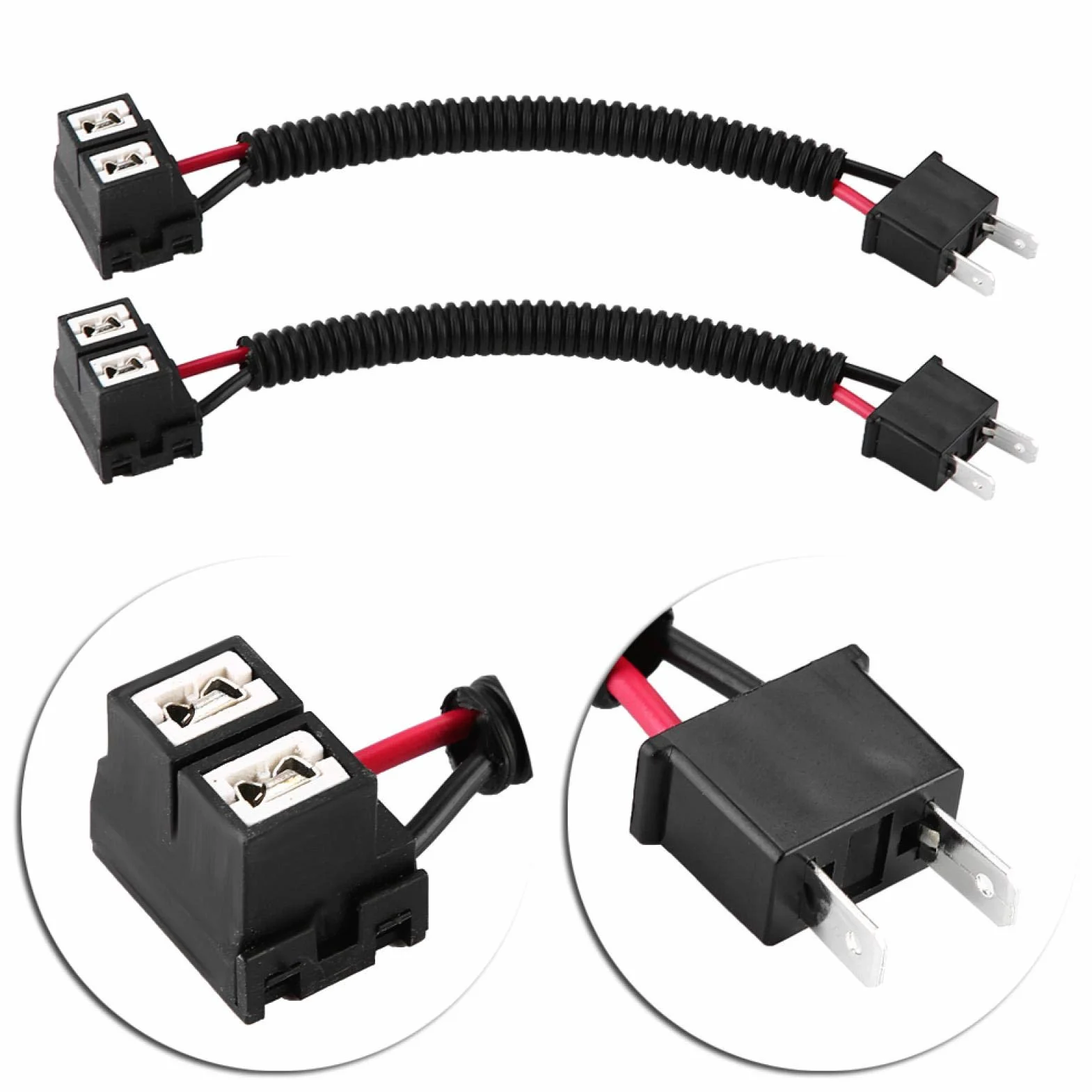 Przedłużenie H7 H7 reflektory światła przeciwmgielne złącze przedłużające / wtyczka/adapter H7 ceramiczny kabel adaptera H7 złącze konektor Macho Conector Coch