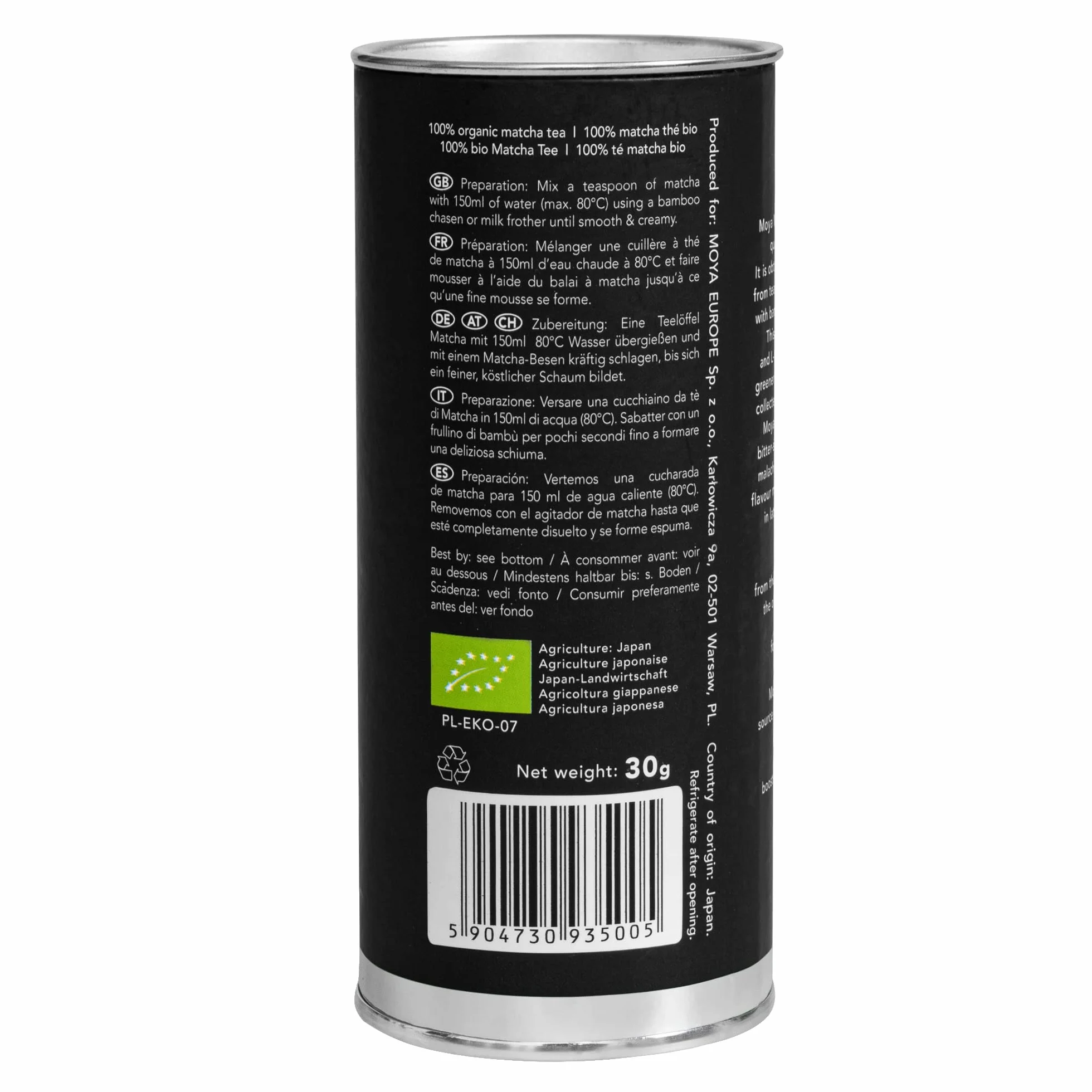 MOYA MATCHA Herbata zielona matcha luksusowa (30g) - BIO