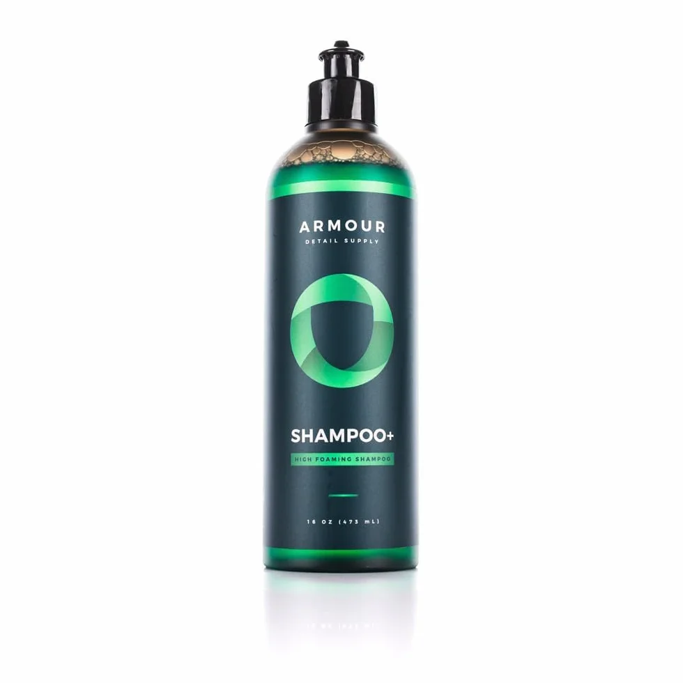 Armour Detail Supply Shampon+ wysokopieniący się szampon o neutralnym pH, profesjonalne czyszczenie samochodu, kompatybilny z pistoletami piankowymi lub myciami wiadra, butelka 16 oz