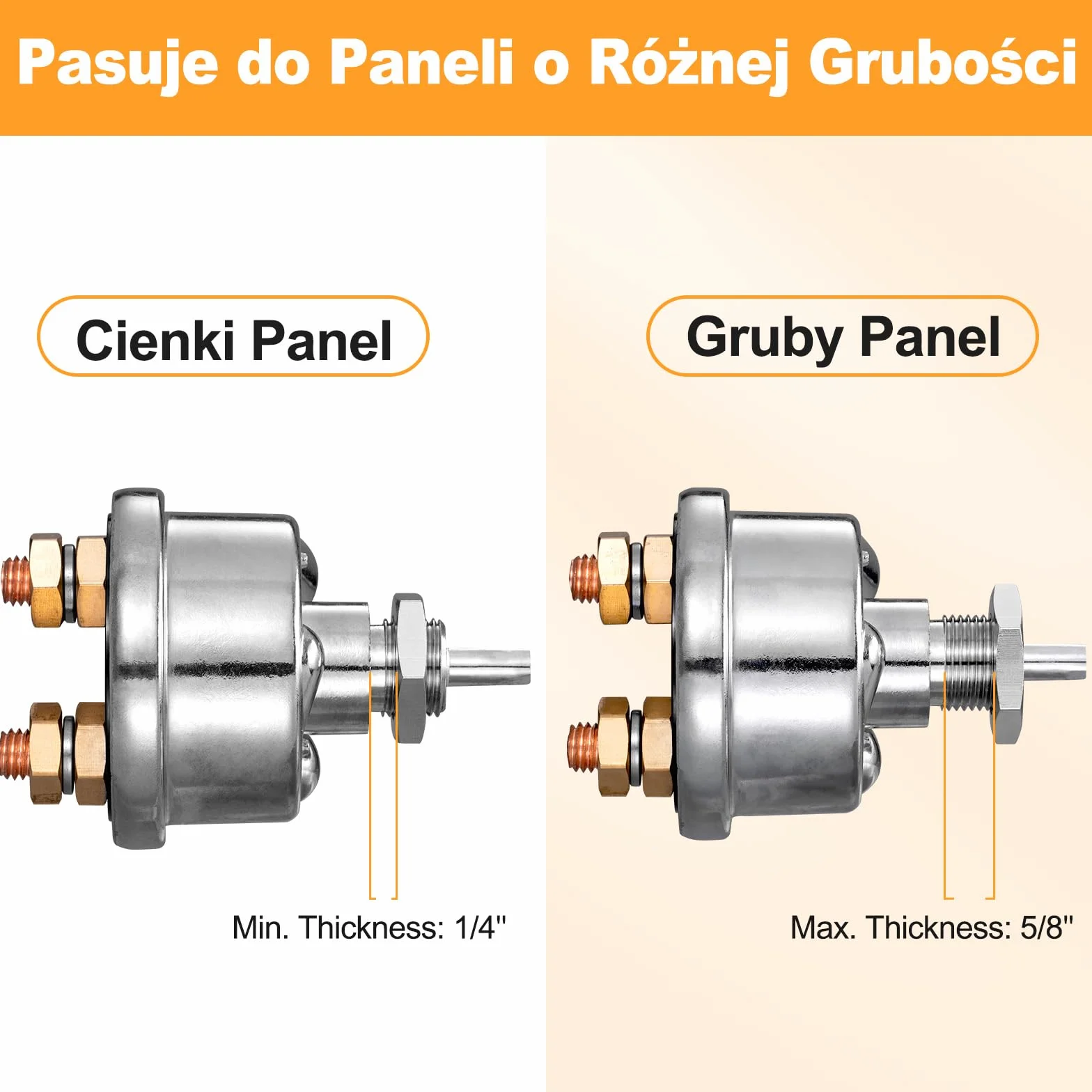 Spurtar Wyłącznik akumulatora, 12 V, 24 V, 48 V, Odłącznik akumulatora, Wysokiego prądu 200 A, główny wyłącznik do samochodu, pojazdu, ciężarówki, wciągarki, ATV, kampera, łodzi