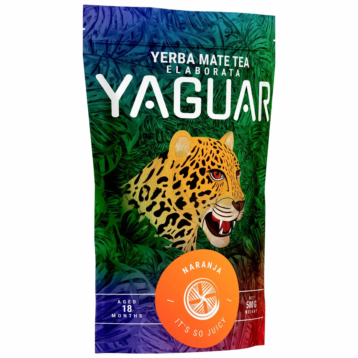 Yaguar Naranja Yerba Mate z Pomarańczą 0,5 kg - Brazylijska Herbata Mate 500 g