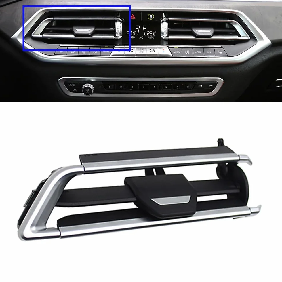 for BMW X5 G05 X6 G06 X7 G07, Center AC Air Vent Clips Tab Repair Kit, Dash Middle AC Vent Clips Air Conditioning Vent Outlet Tab Replacement (Middle Left)