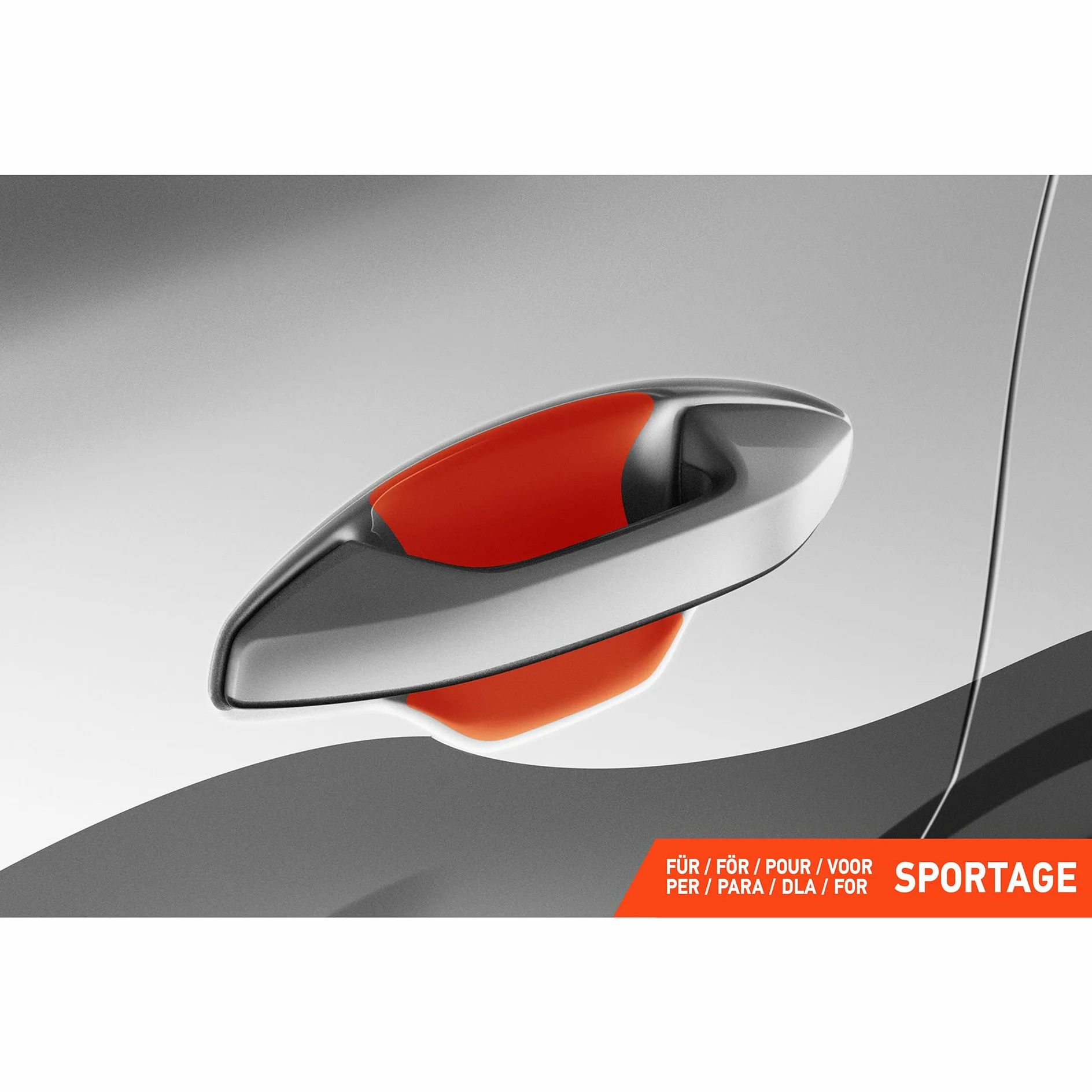 Luxshield folia ochronna na klamki kompatybilny z Kia Sportage 5 (V) NQ5 I 2021-2026 - ochrona przed zarysowaniami, folia ochronna na lakier – przezroczysta błyszcząca