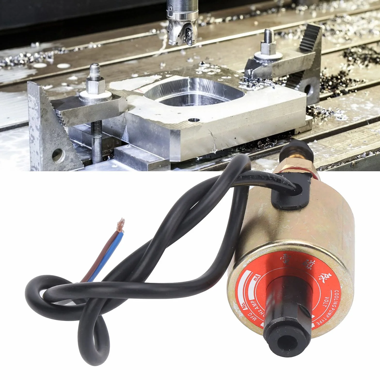 Automatyczna pompa oleju smarowego z filtrem, mini pompa systemu smarowania CNC 400-500cc/min, AC 220V elektromagnetyczna pompa smarowa do szlifierek, frezarek, tokarek wiertniczych