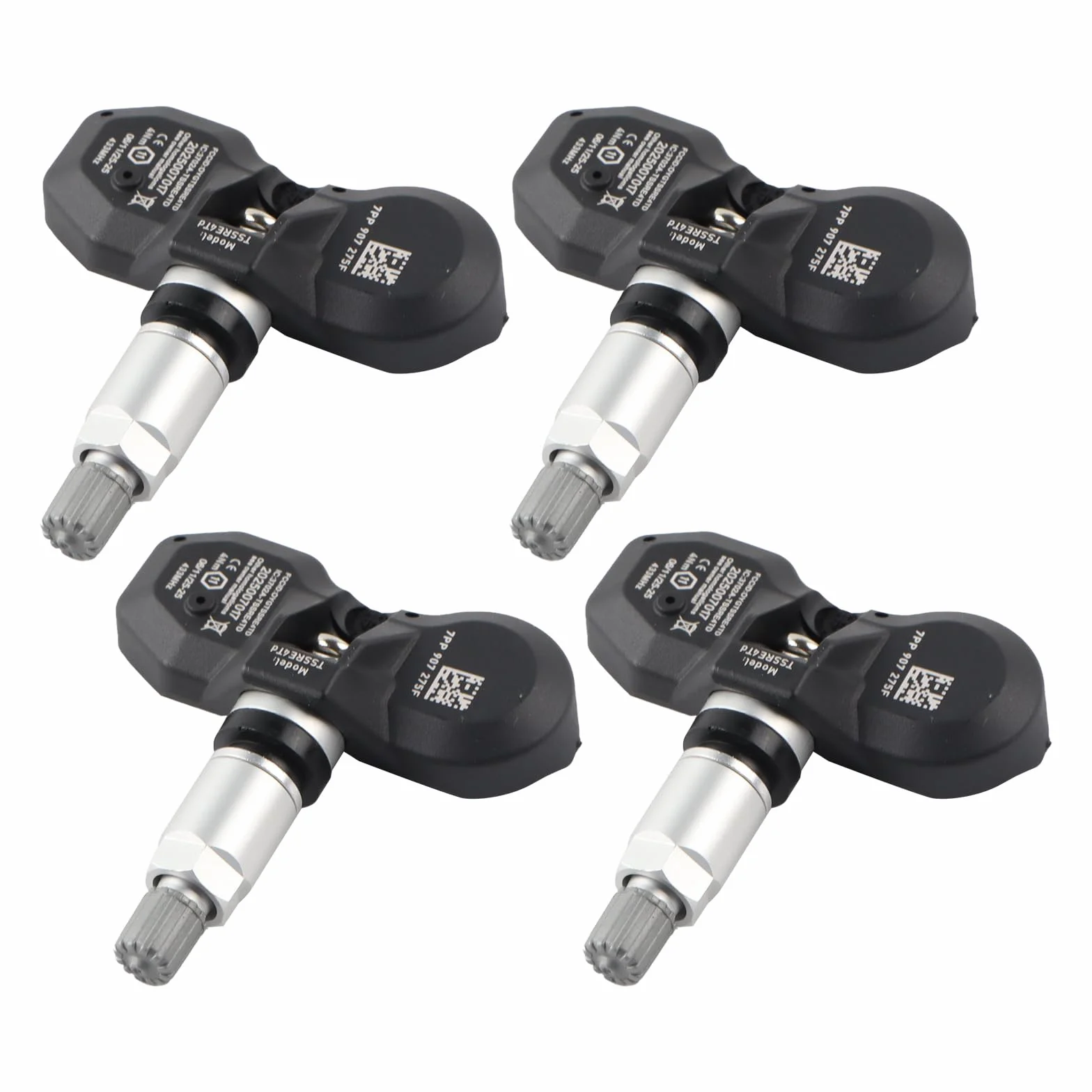 Czujnik ciśnienia w oponach, kompatybilny z Rsche 991 997 A6 A8 Q7 R8 RDKS Sensor 7PP907275F TPMS system kontroli ciśnienia w oponach, 4 sztuki