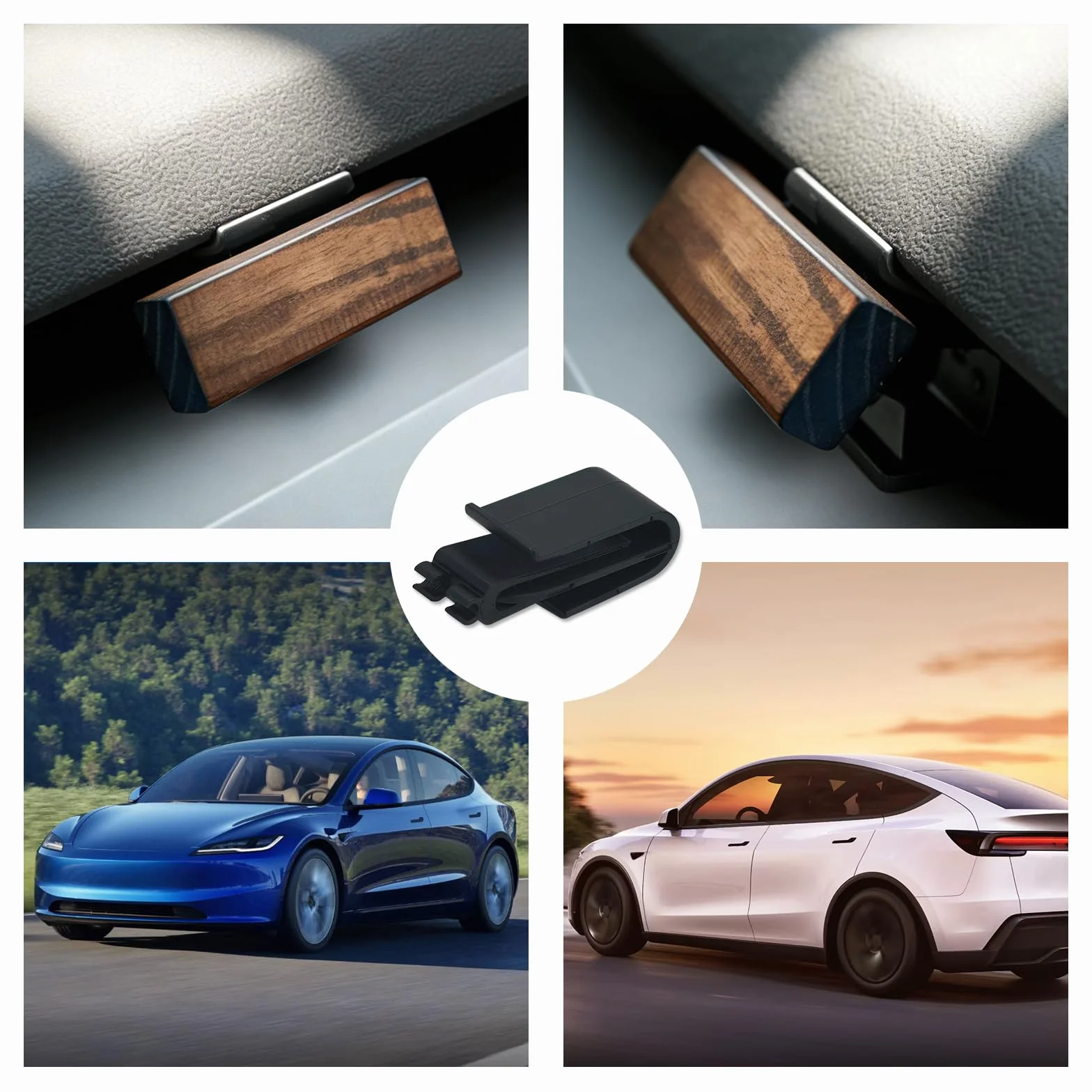 Uchwyt do Rituals Zapachu Samochodowego, Uchwyt Kompatybilny z Rituals Dyfuzorem Samochodowym, do Tesla Model 3 (2019-2022) i do Tesla Model Y (2021-2024), Akcesorium do Wnętrza Auta do Kratki Nawiewu