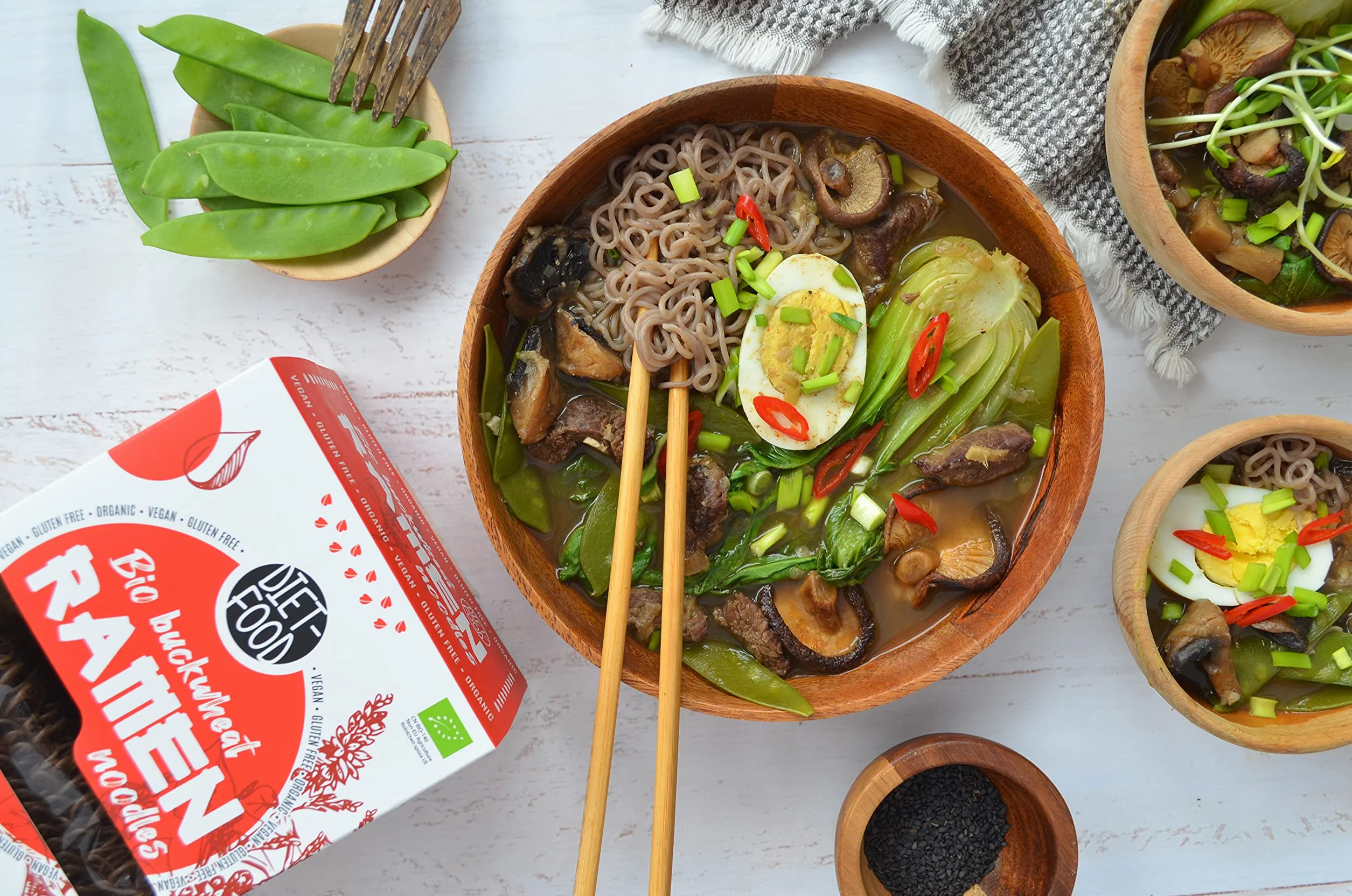 DIET-FOOD Makaron gryczany ramen 100%, bezglutenowy (280g) - BIO