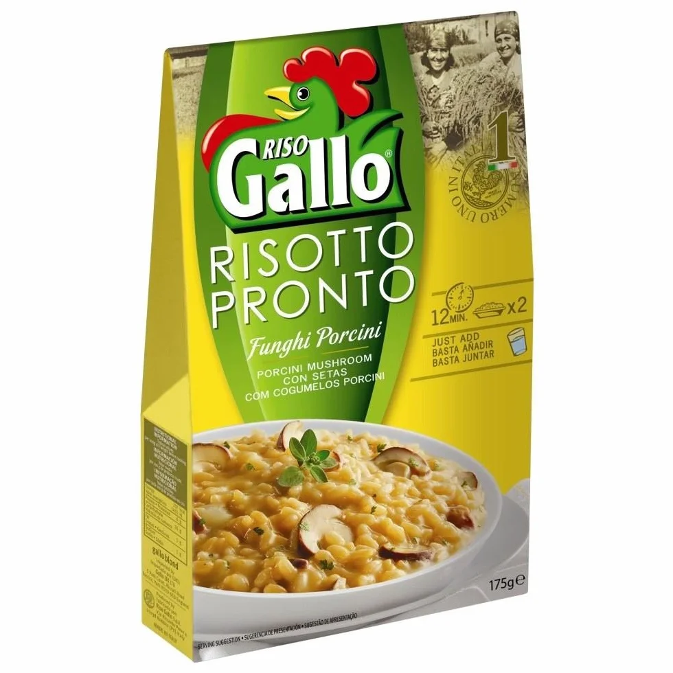Risotto Gallo Risotto Pronto Porcini Mushroom Rice 175G