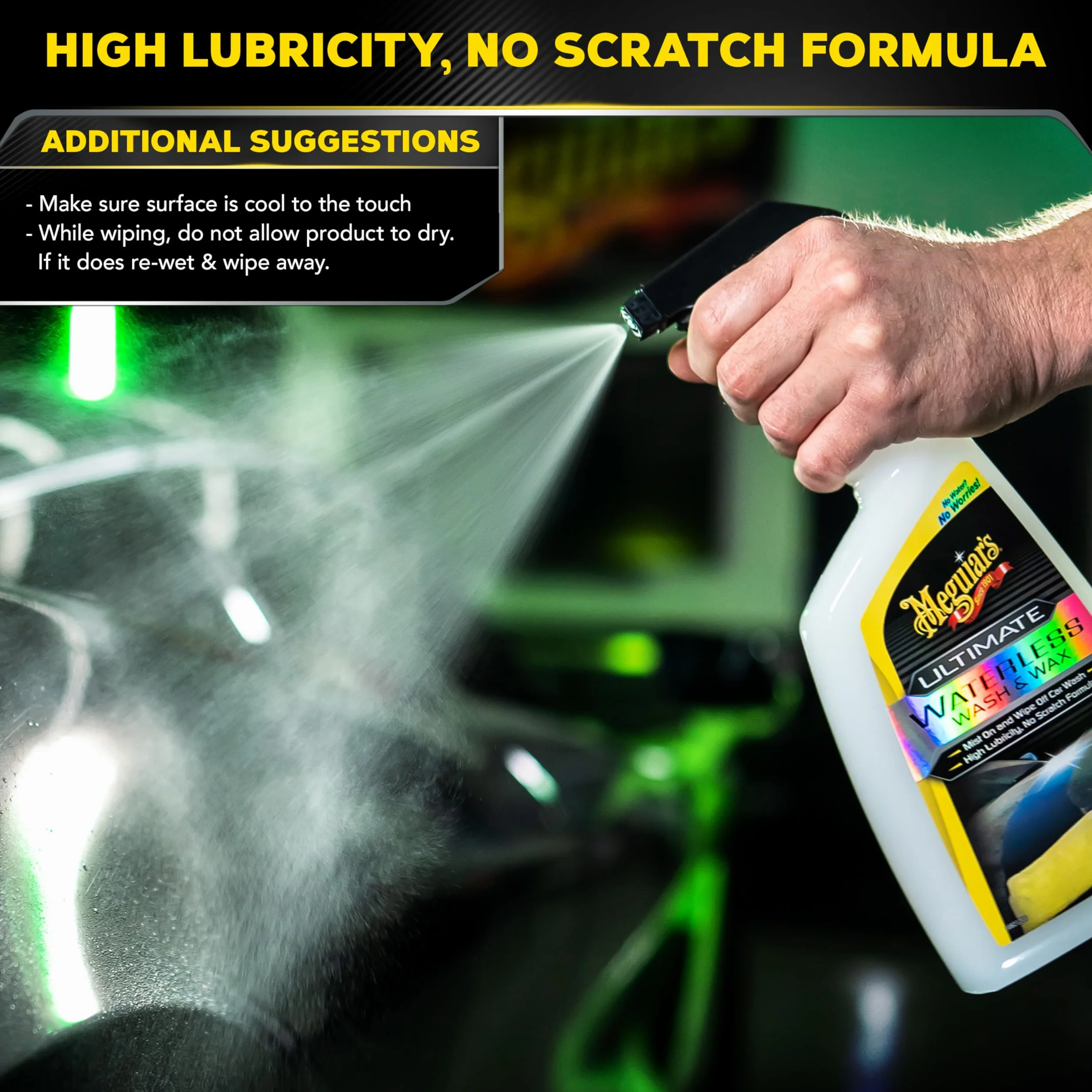 Meguiar's Ultimate Mycie bezwodne i Wosk do prania na sucho, 768 ml
