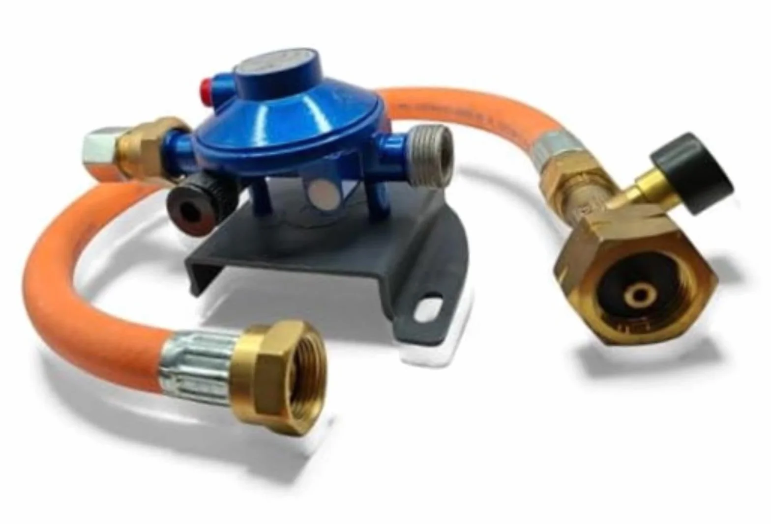 Reduktor gazu Lpg 30Mbar 10Mm z 450Mm G5 W21.8 Zestaw zestawu do przyczep kempingowych z pigtailem, do samochodu kempingowego elastyczna rura wydechowa
