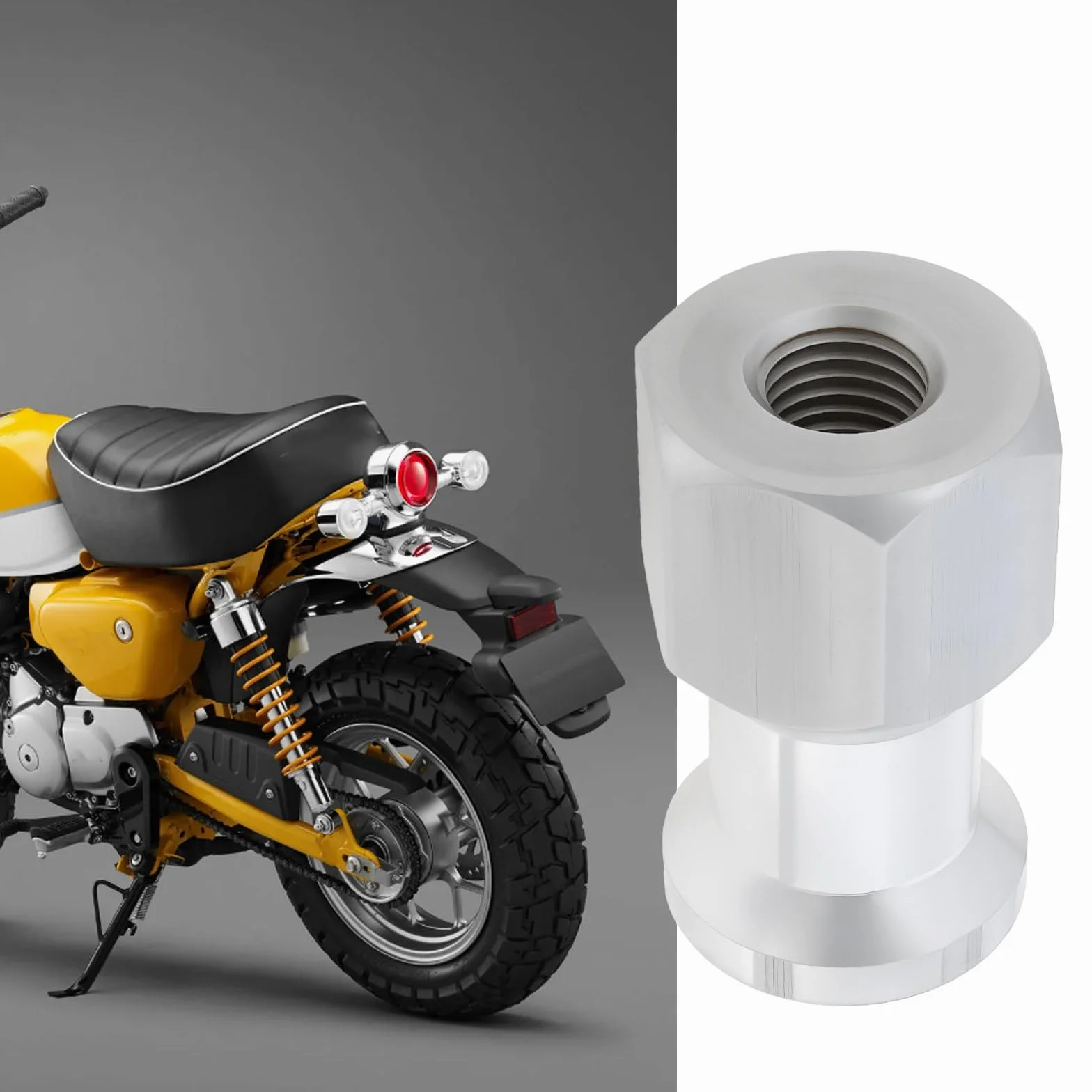SG Store 2szt. Szpulka do tylnego zawieszenia motocyklowego M10x1,25mm, kompatybilna z Hondą Z125 Monkey 125