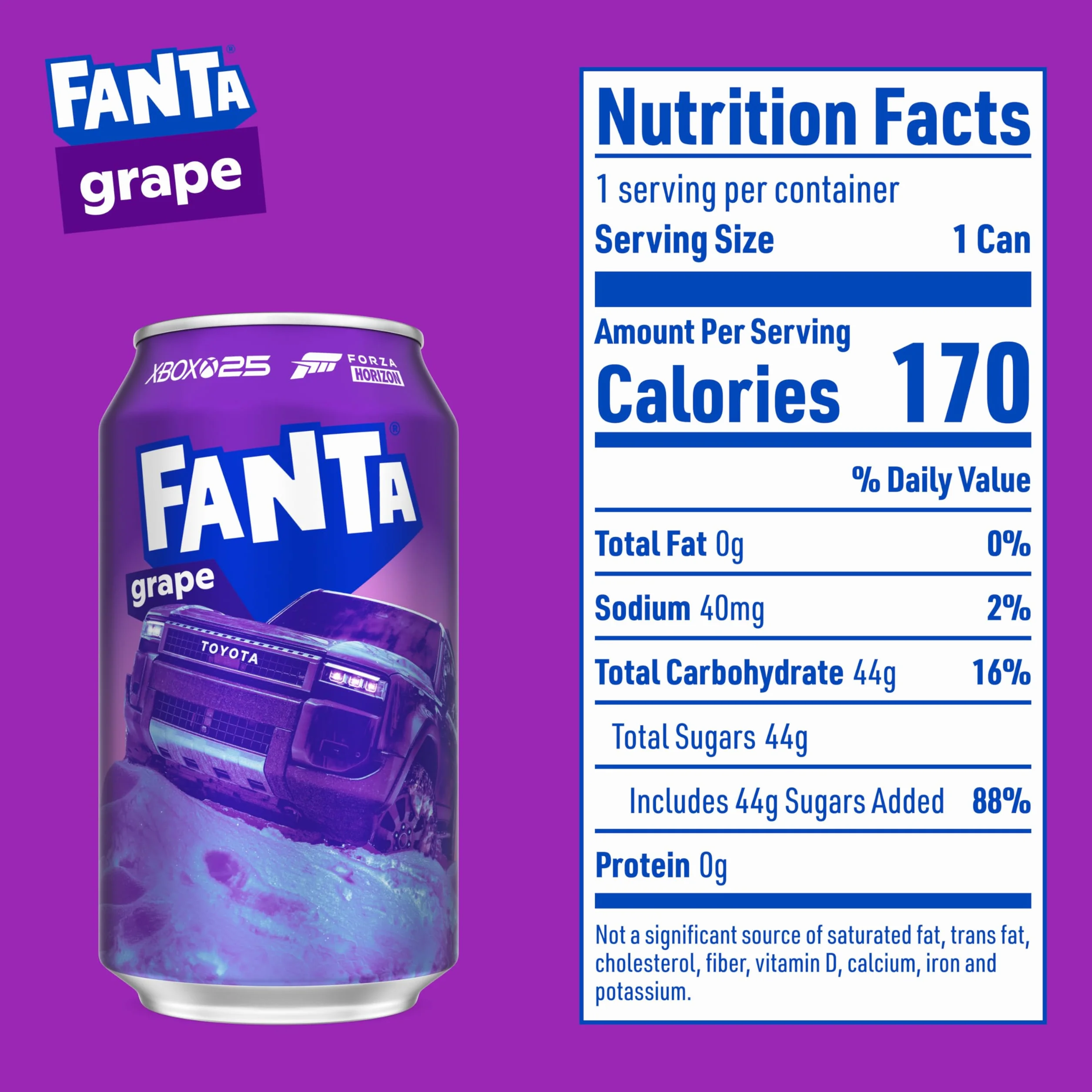 Fanta Grape 12 uncji (355 ml) - 24 opakowania