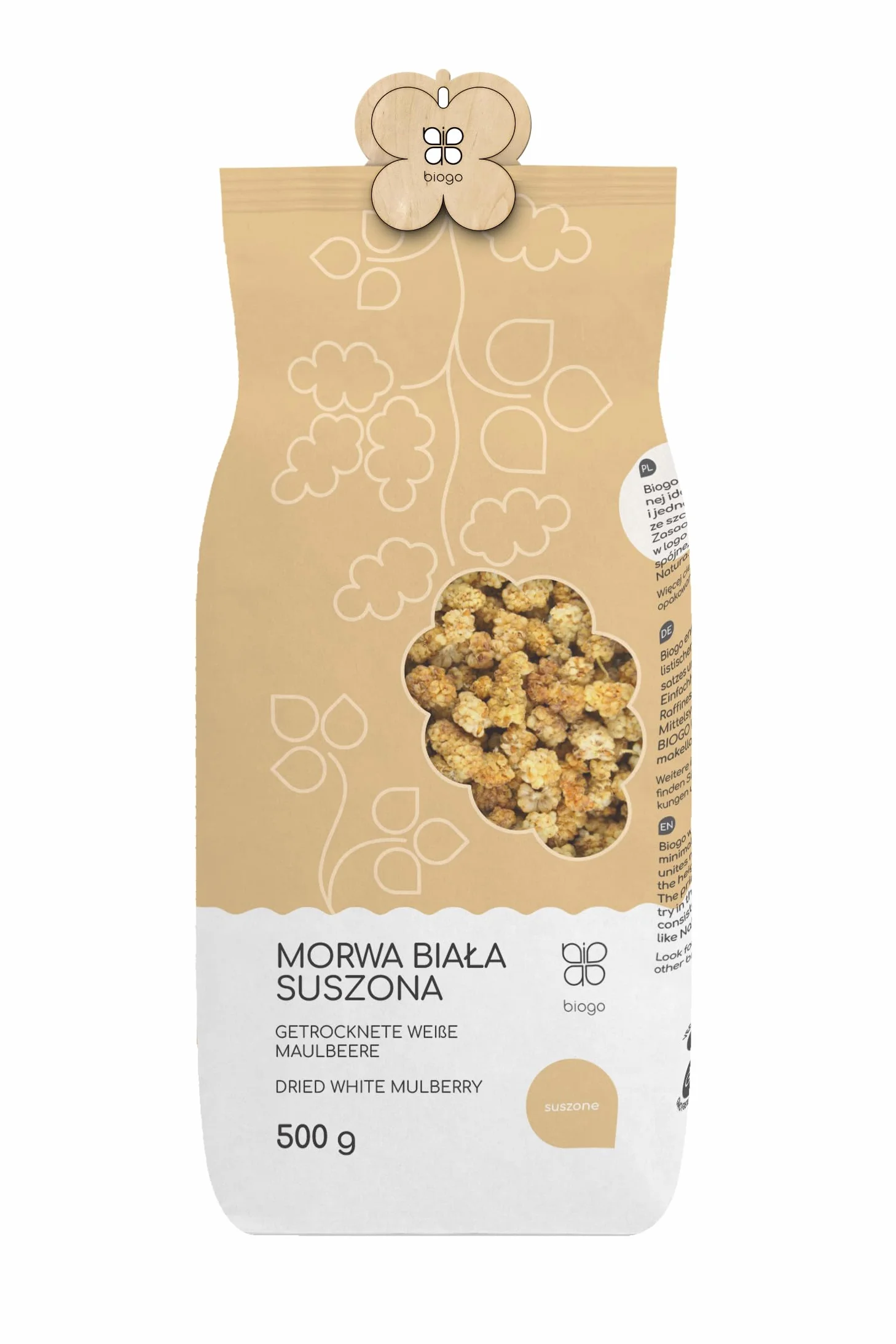 Morwa biała suszona 500 g BIOGO