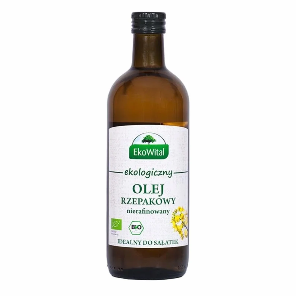 EKO-WITAL Olej rzepakowy nierafinowany, tłoczony na zimno (1l) - BIO