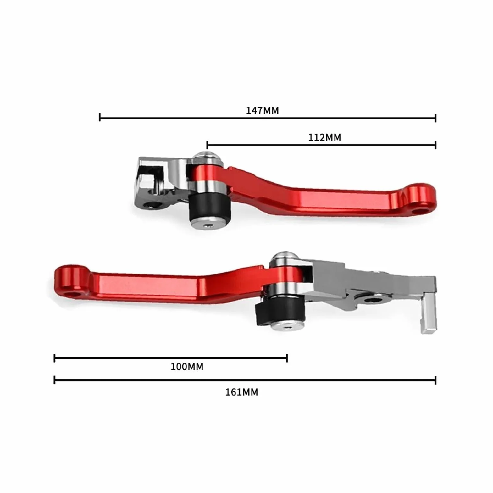Dźwignia sprzęgła hamulca motocykl HONDA CRF300L 2022 CNC Pit DirtBike Pivot Składane Dźwignie Hamulca I Sprzęgła uchwyt sprzęgła (A pair gray)