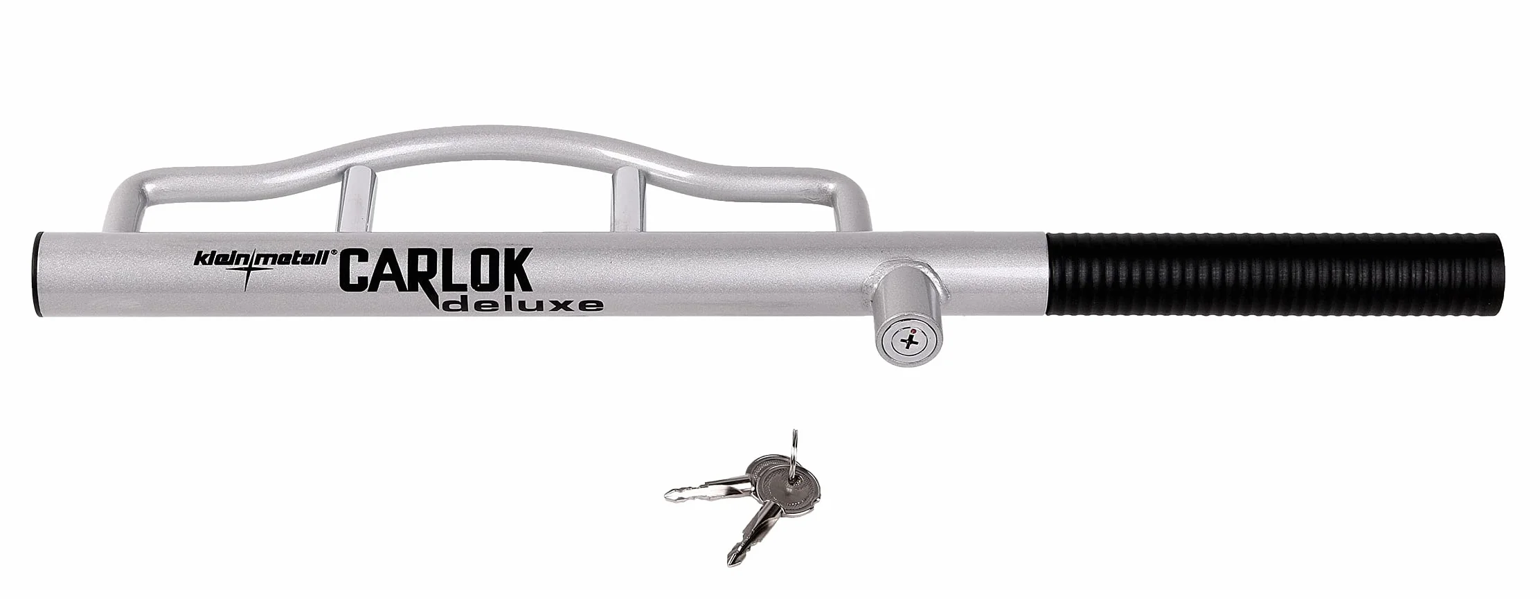 Kleinmetall Carlok Deluxe 60230700 blokada zabezpieczająca przed kradzieżą do samochodu, kolor srebrny