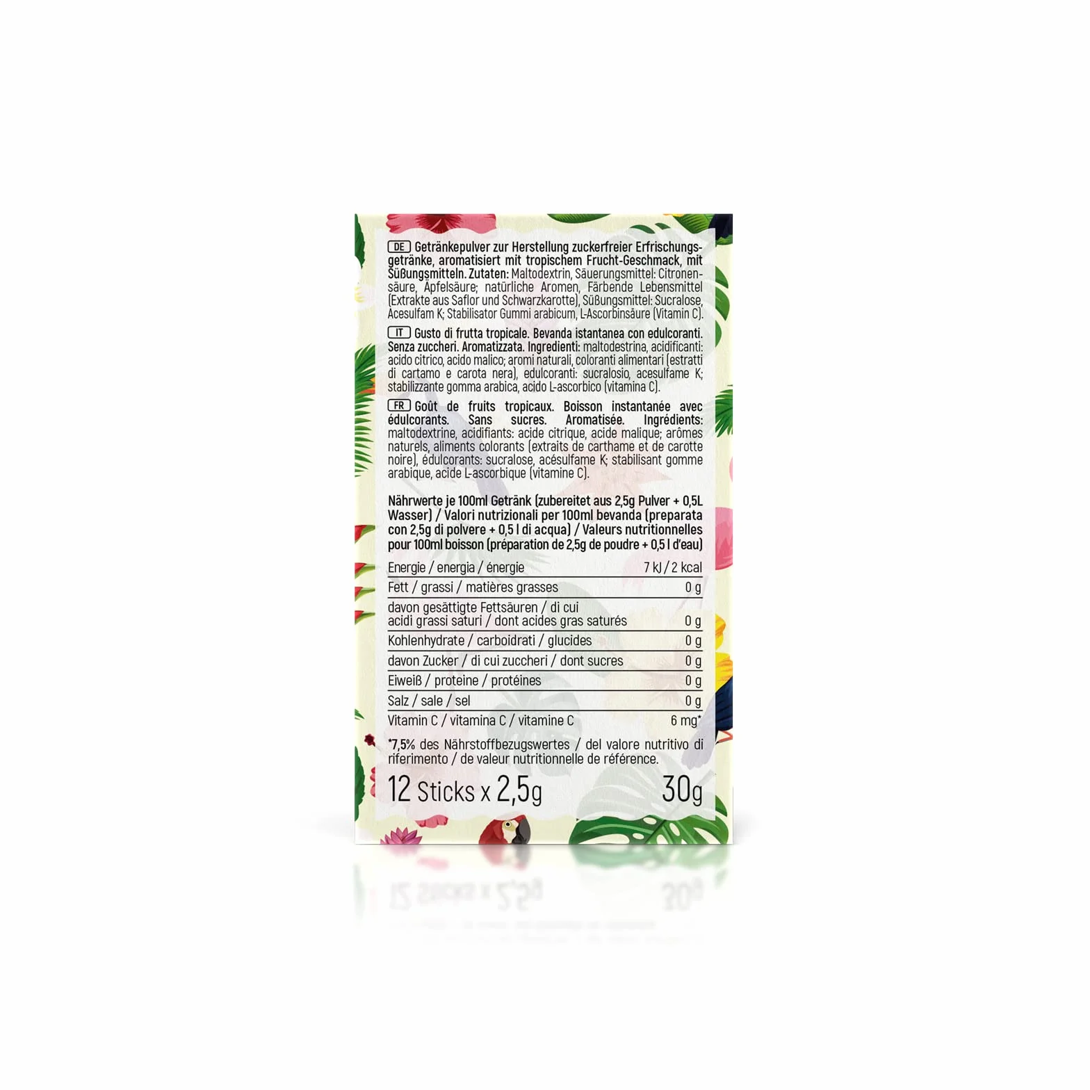Instick Napój instant bez cukru Tropical proszek wegański witamina C niskokaloryczny